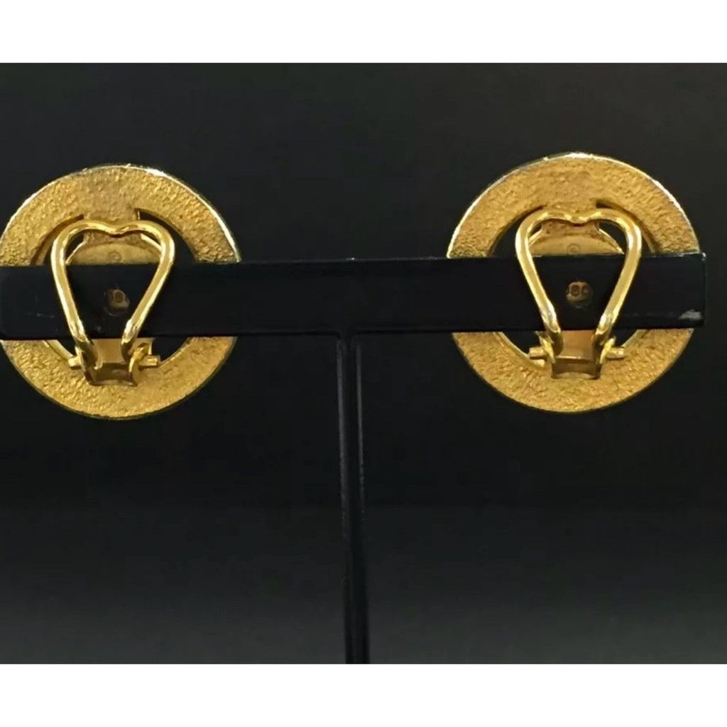 Givenchy Givenchy gold and stone clip earrings Size ONE SIZE - 4 Thumbnail