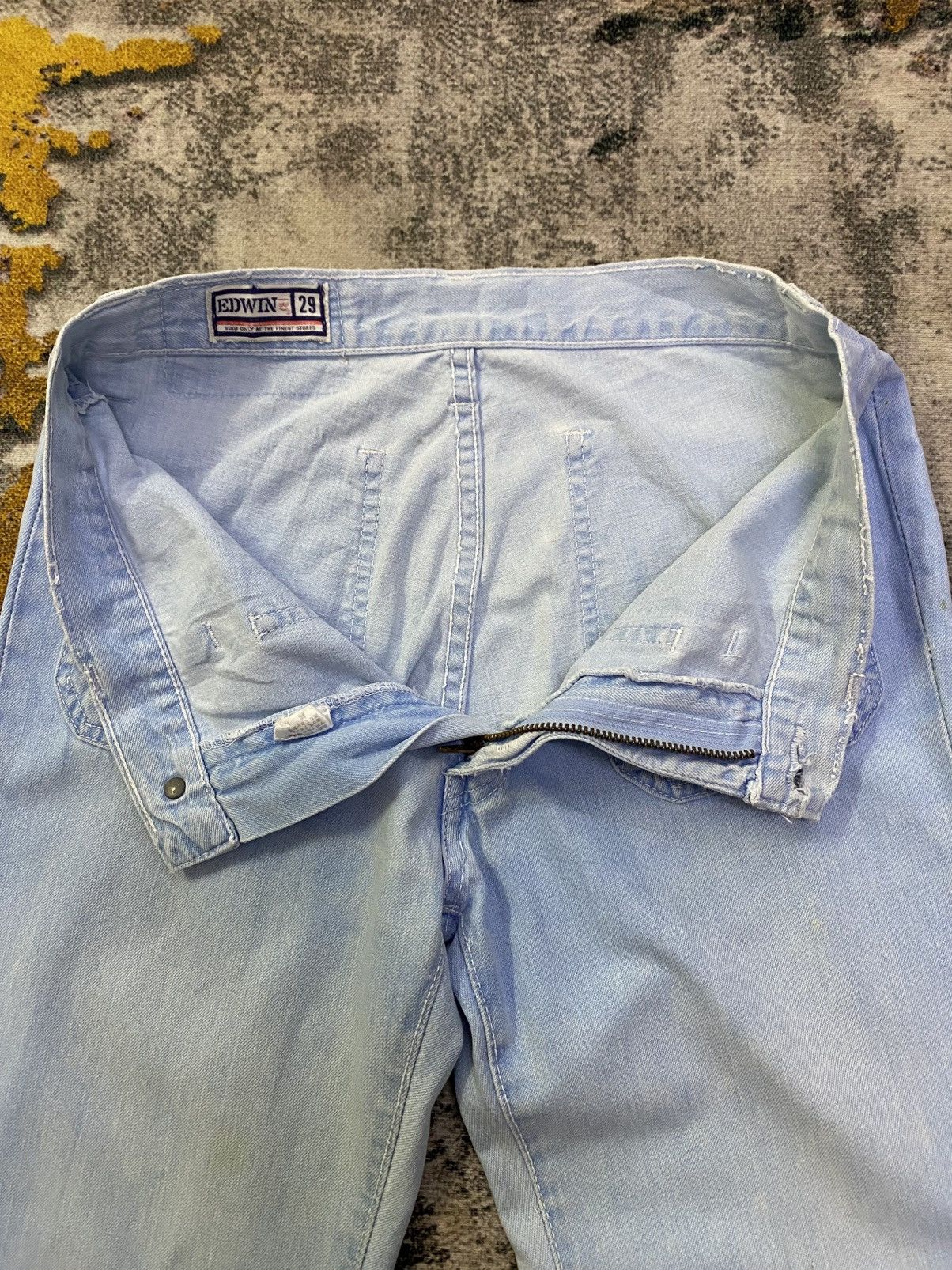Edwin × If Six Was Nine × Vintage Vintage 70s Edwin Flared Denim Size US 29 - 8 Thumbnail