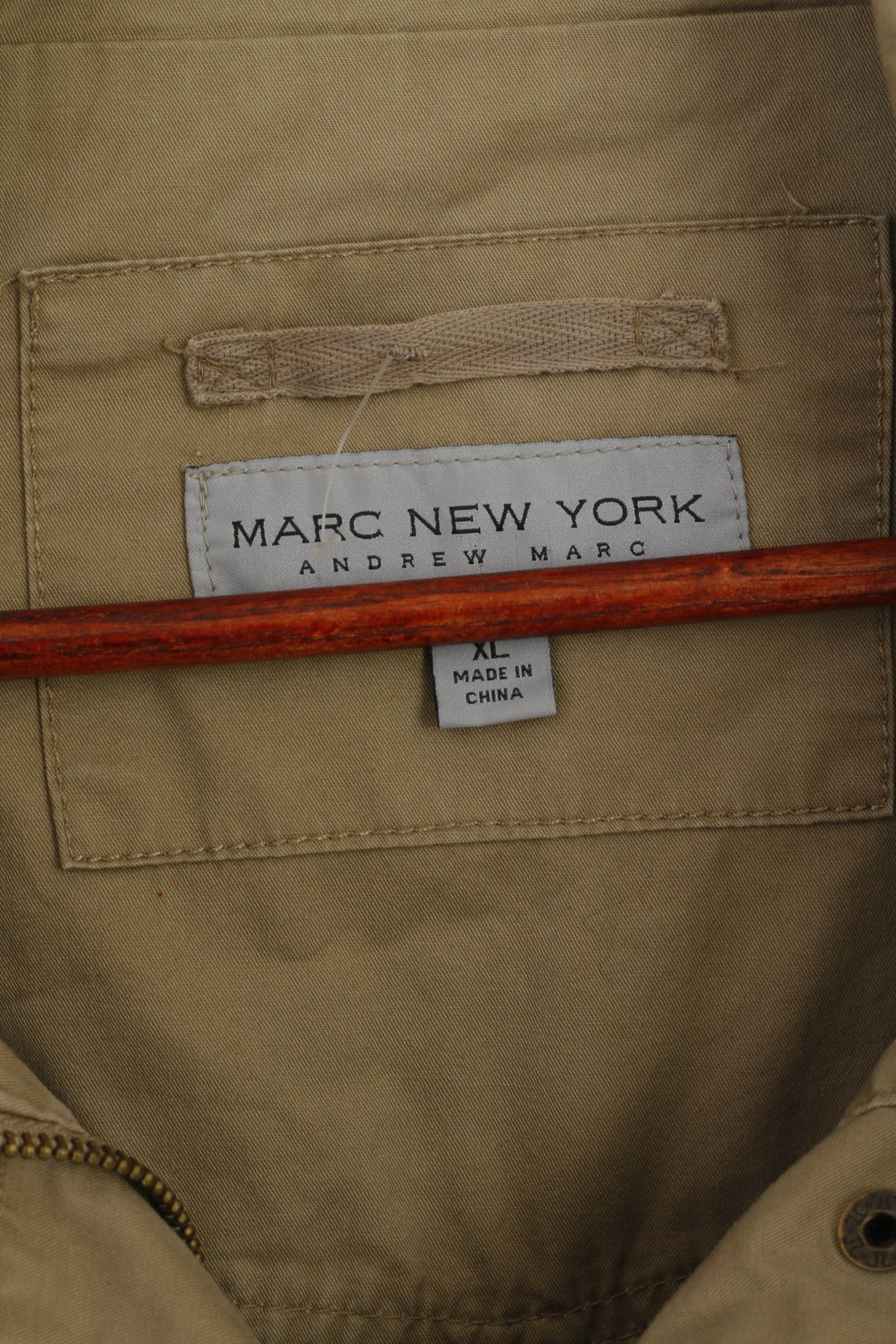 Andrew Marc Andrew Marc New York Women XL Jacket Beige Cotton 7615 Size XL / US 12-14 / IT 48-50 - 4 Thumbnail