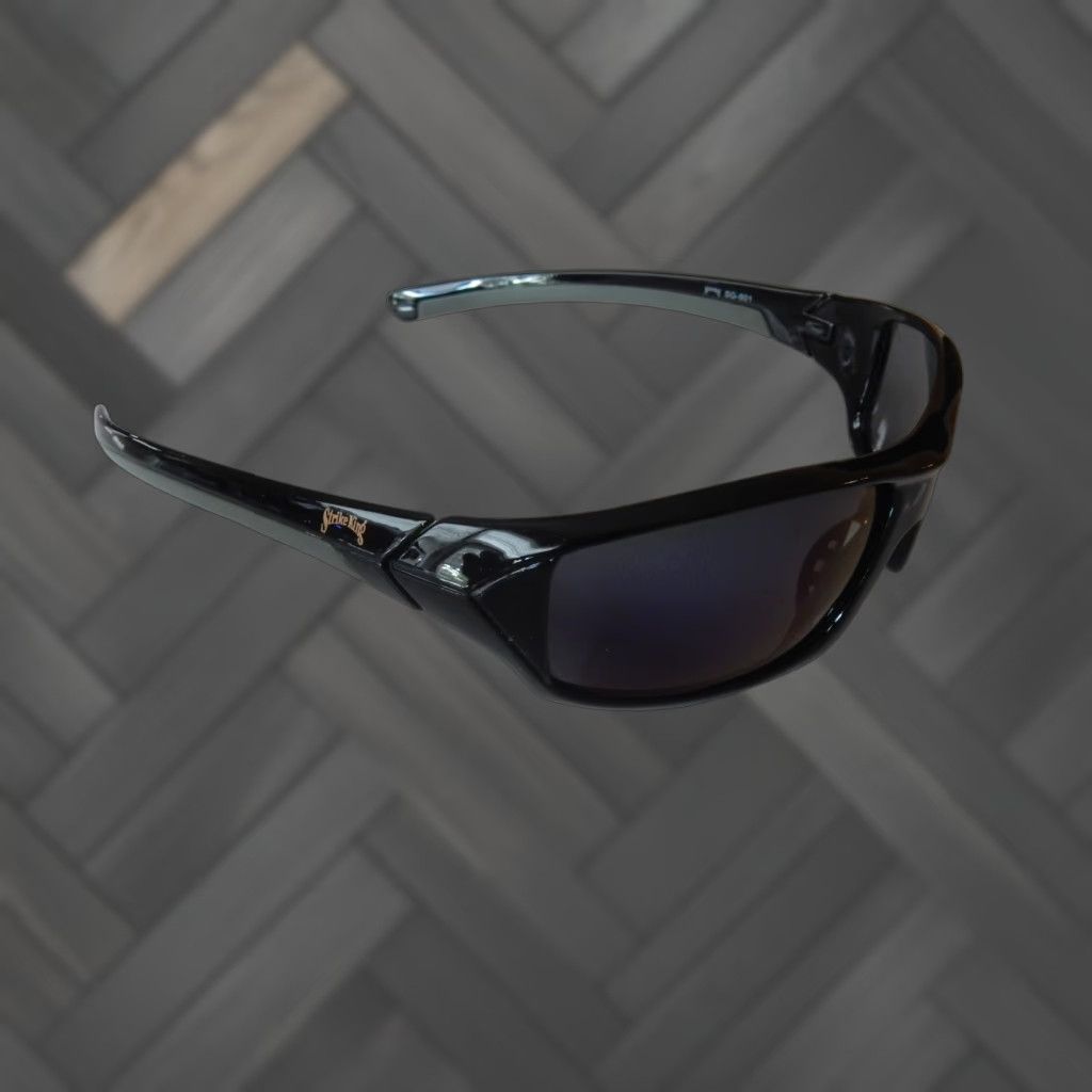 Vintage Strike King Sunglasses 901 P15092 Black Men Wrap Sunglasses Size ONE SIZE - 1 Thumbnail