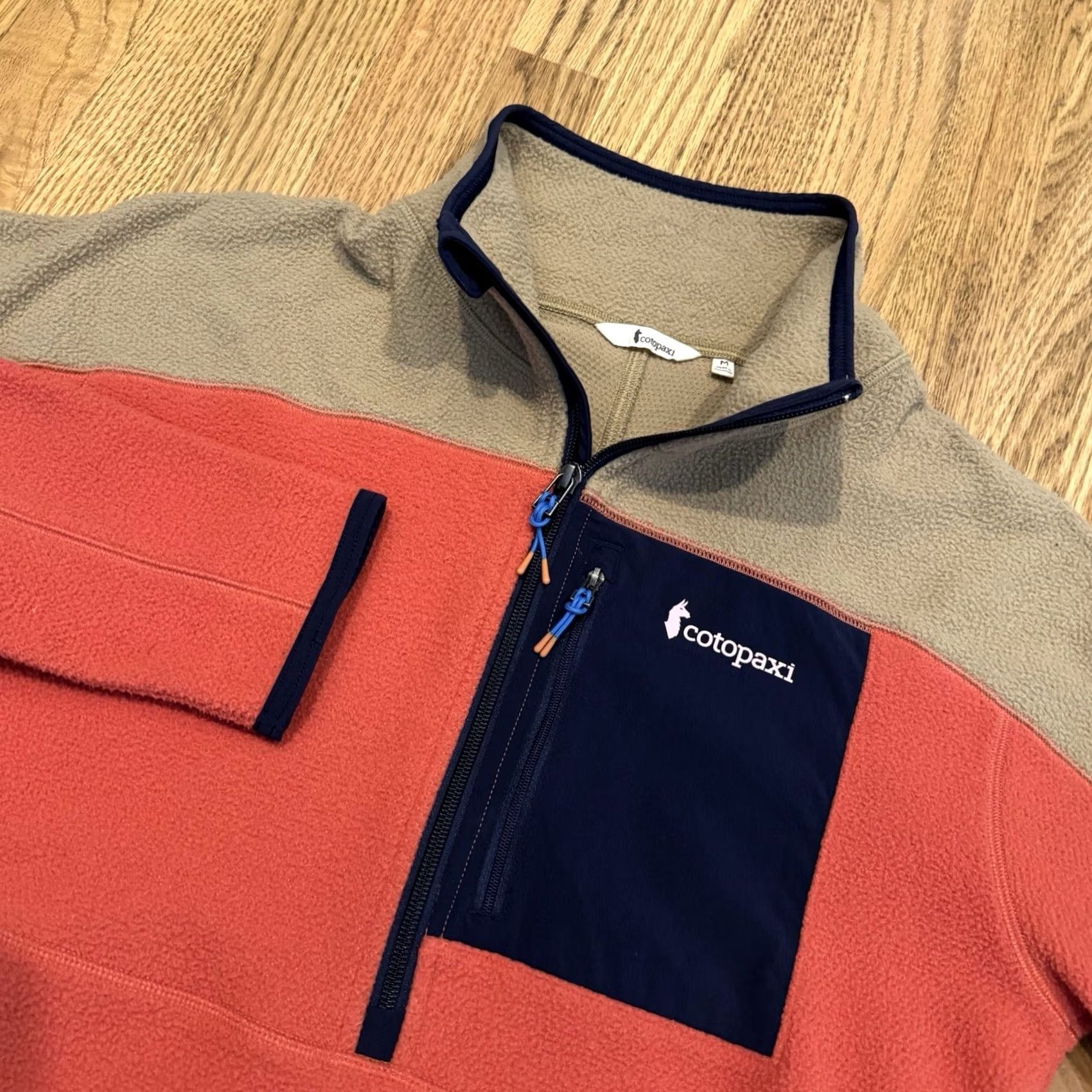 Cotopaxi Cotopaxi Abrazo Half Zip Fleece Jacket Women’s M Multicolor Peach Rust Pullover Pocket 1/2 Zip All Seasons Lightweight Size M / US 6-8 / IT 42-44 - 2 Thumbnail