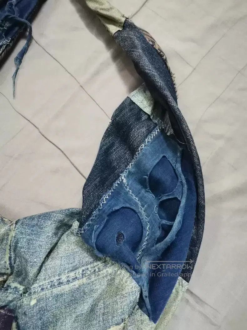 Kapital Kapital Erosive boro Denim photorealistic printed patchwork Size ONE SIZE - 4 Thumbnail
