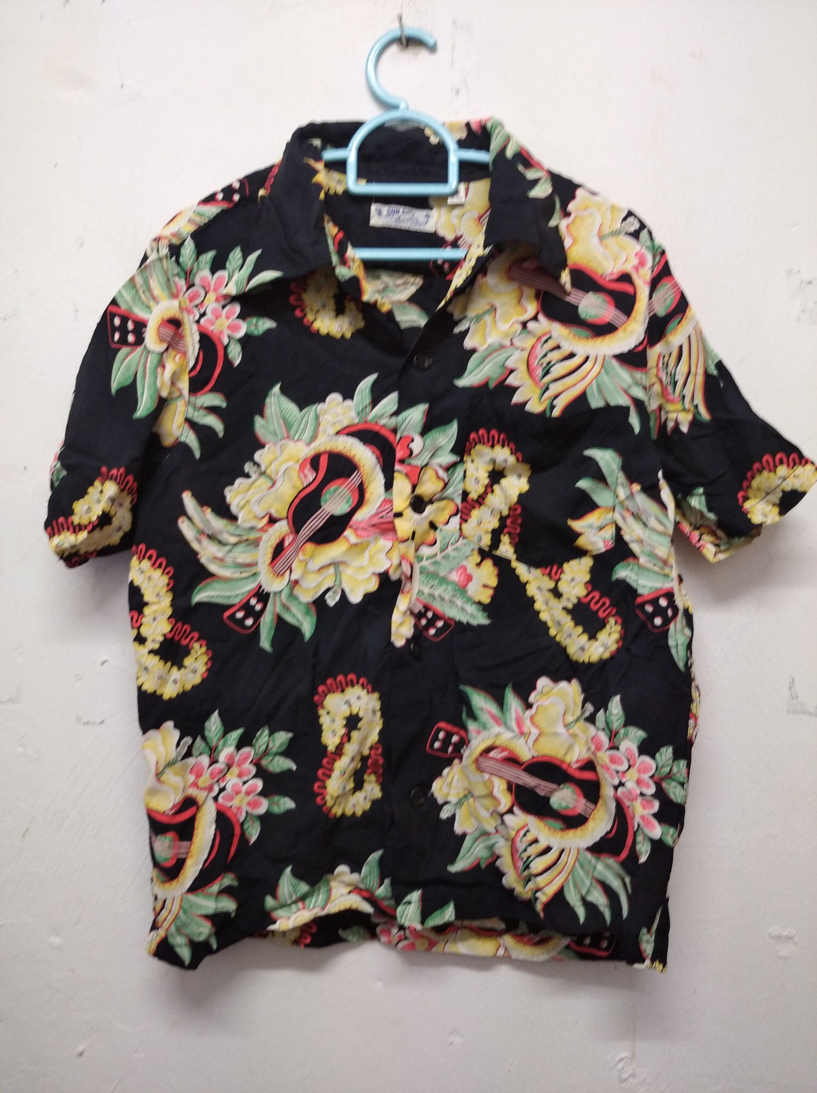 Japanese Brand × Sun Surf Sunsurf hawaiian design guitar shirt for kids Size US XS / EU 42 / 0 - 1 Thumbnail