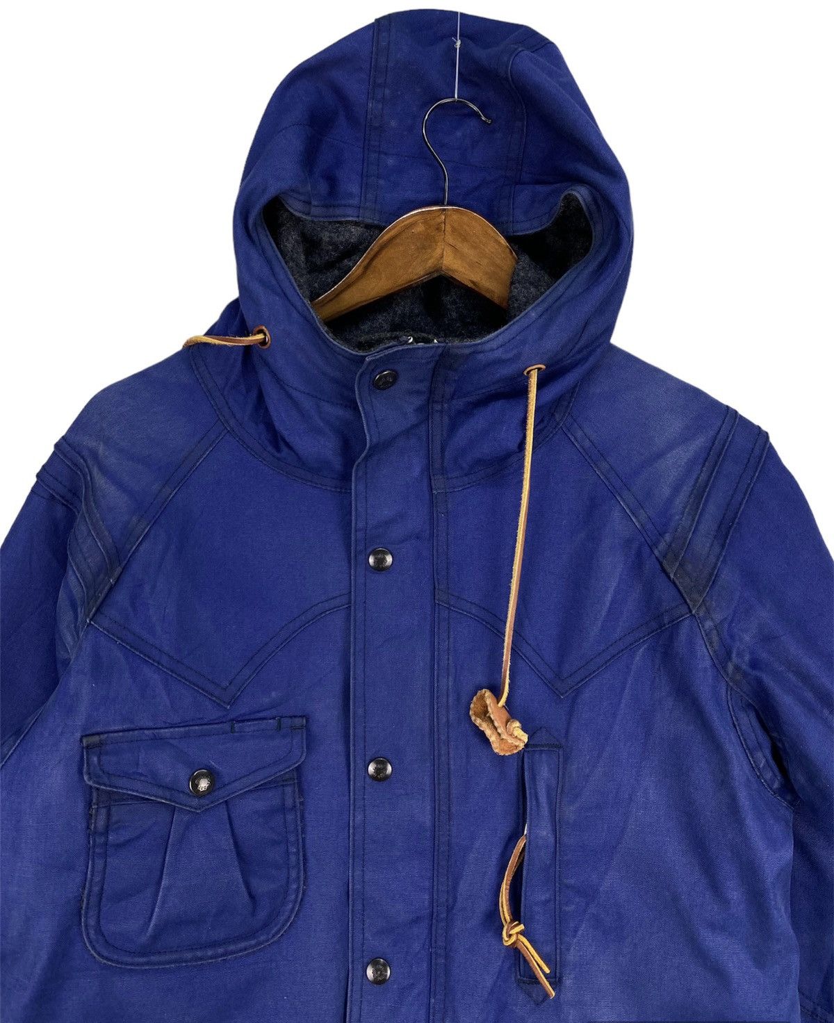 Monitaly Monitaly Waxed Canvas Felt Lined Mountain Parka Size US S / EU 44-46 / 1 - 2 Thumbnail