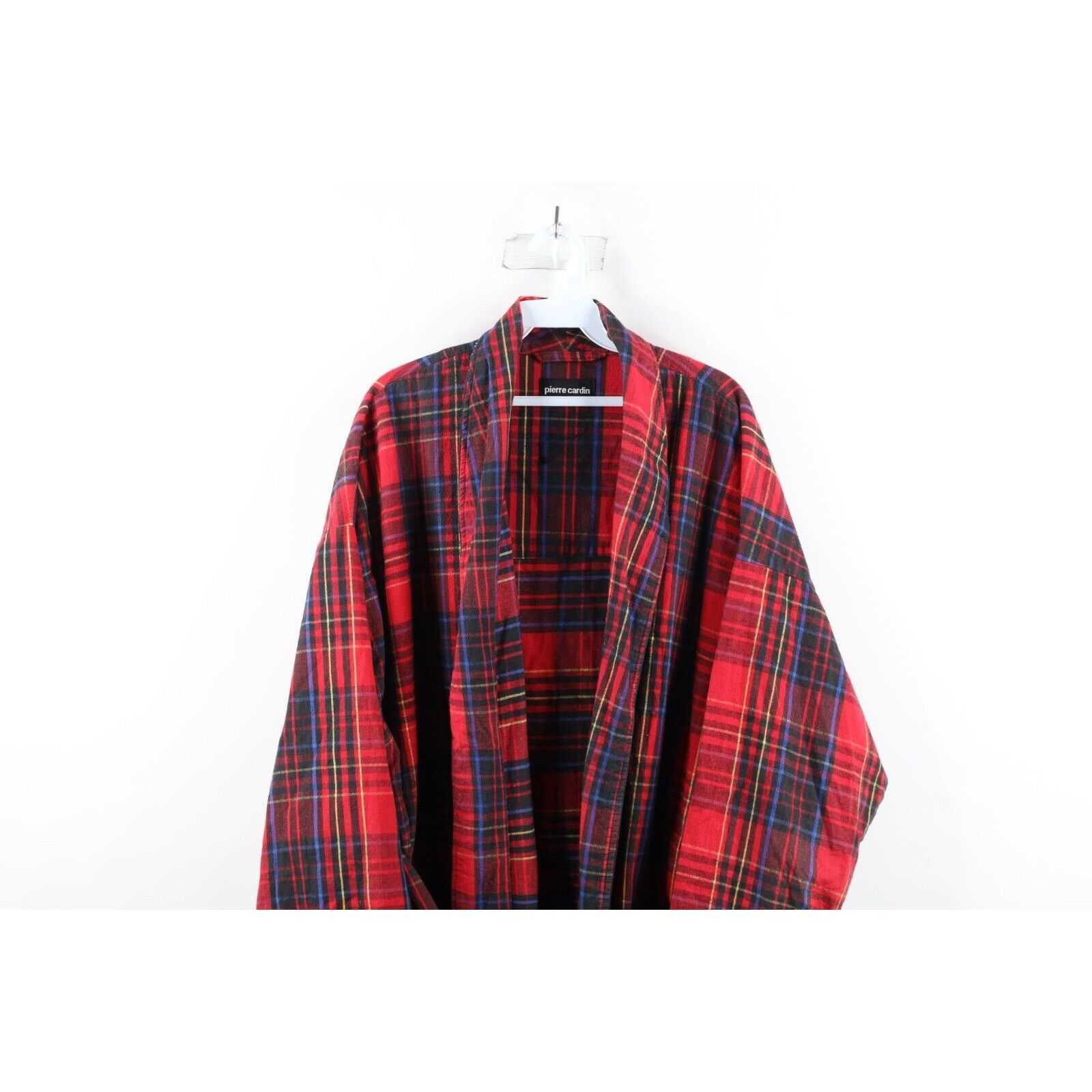 Pierre Cardin × Vintage Vintage 90s Pierre Cardin Belted Flannel Bath Robe Size US L / EU 52-54 / 3 - 2 Thumbnail
