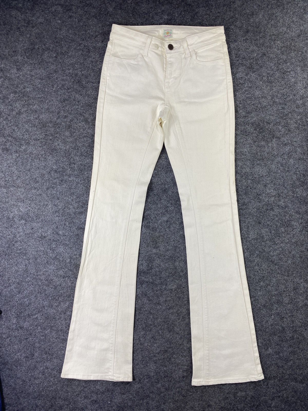Japanese Brand × Jean Brappers Lasting Comfort White Flare Jeans-J1059 Size 27" / US 4 / IT 40 - 1 Thumbnail
