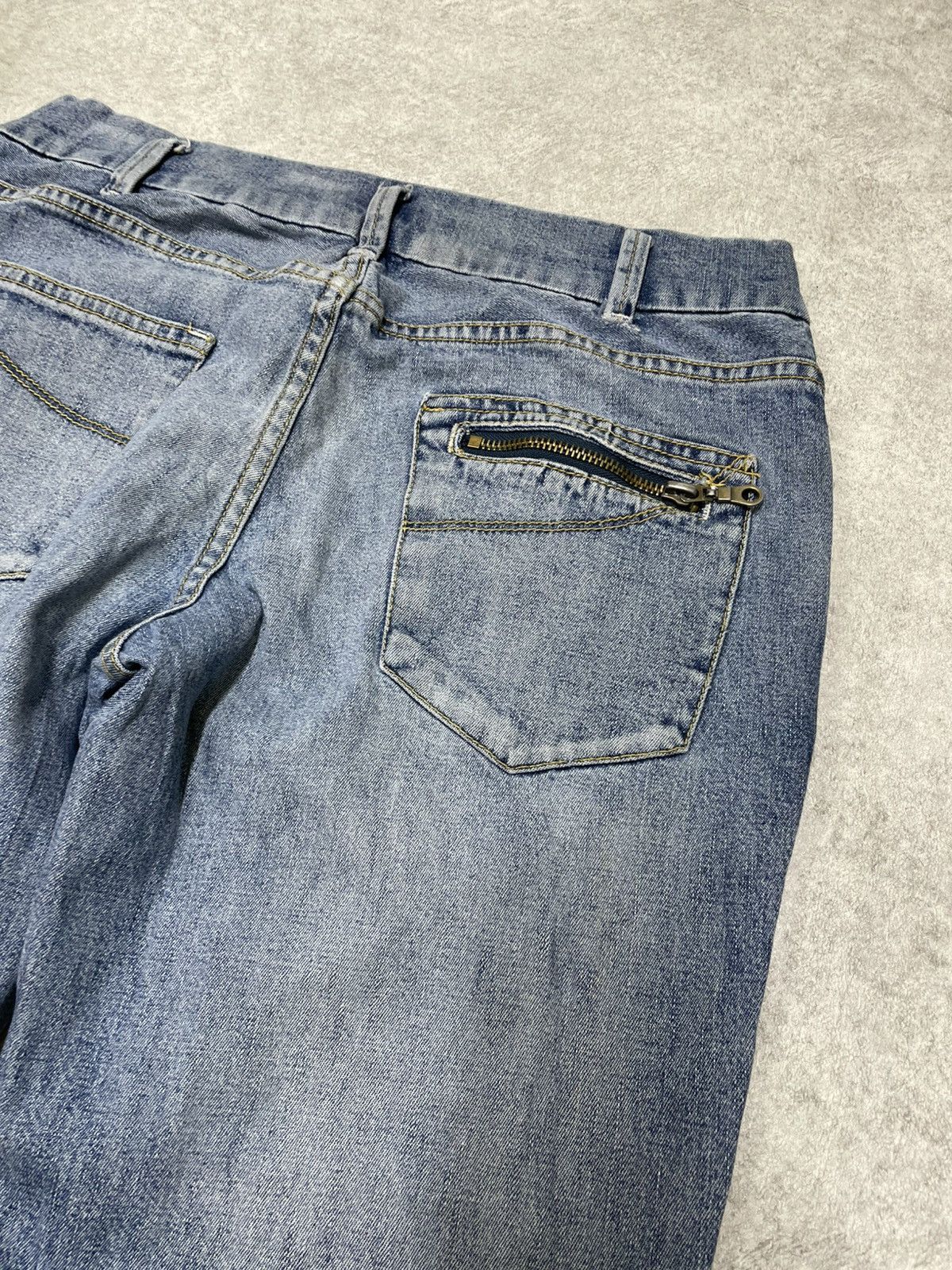 If Six Was Nine × Japanese Brand × Le Grande Bleu (L.G.B.) Skull Ifsixwasnine Style Flare Denim Rockstar Grail LGB Size US 29 - 10 Thumbnail