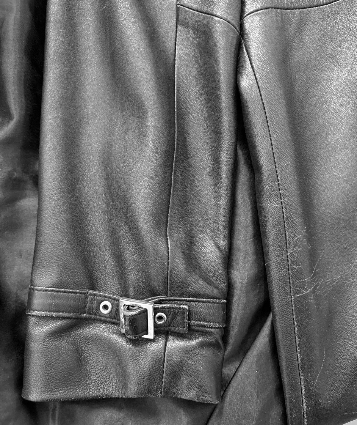 Vintage Iconic super long matrix leather coat Size L / US 10 / IT 46 - 10 Thumbnail