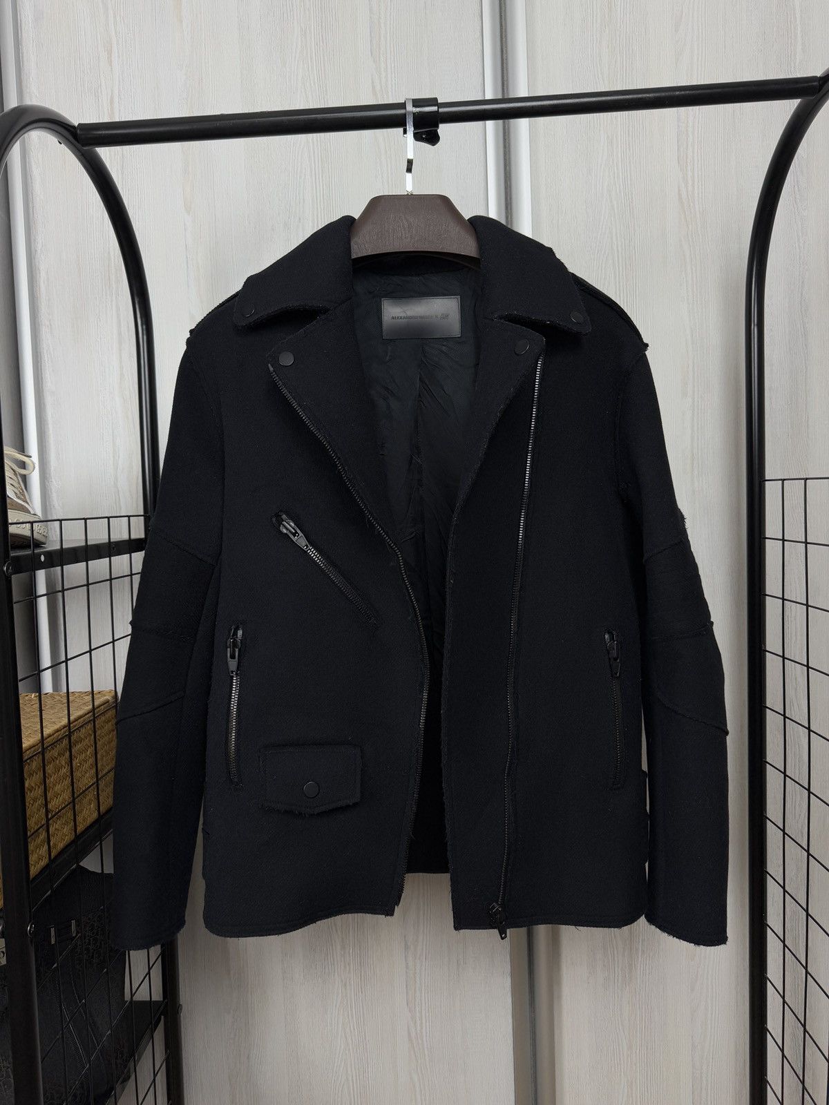 Alexander Wang × H&M Alexander Wang x H&M wool blend biker style oversized jacket Size S / US 4 / IT 40 - 5 Thumbnail