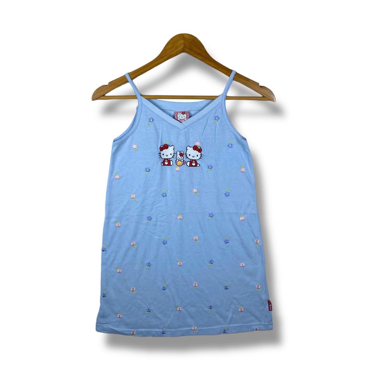 Cartoon Network × Vintage Vintage 90's HELLO KITTY Embroidery Logo Women Tank Tops Size L / US 10 / IT 46 - 1 Thumbnail