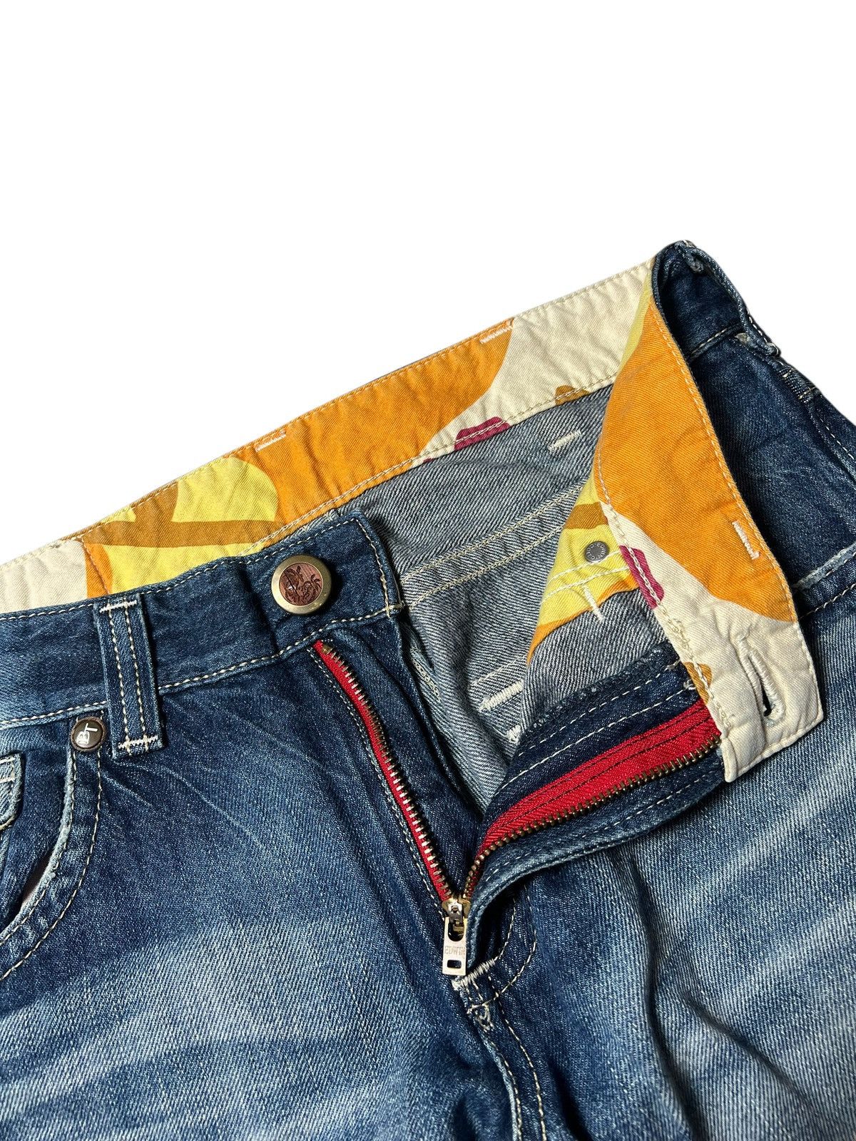 Edwin Bootcut Edwin Splatter Distressed Flared Jeans Pants Size US 32 / EU 48 - 7 Thumbnail