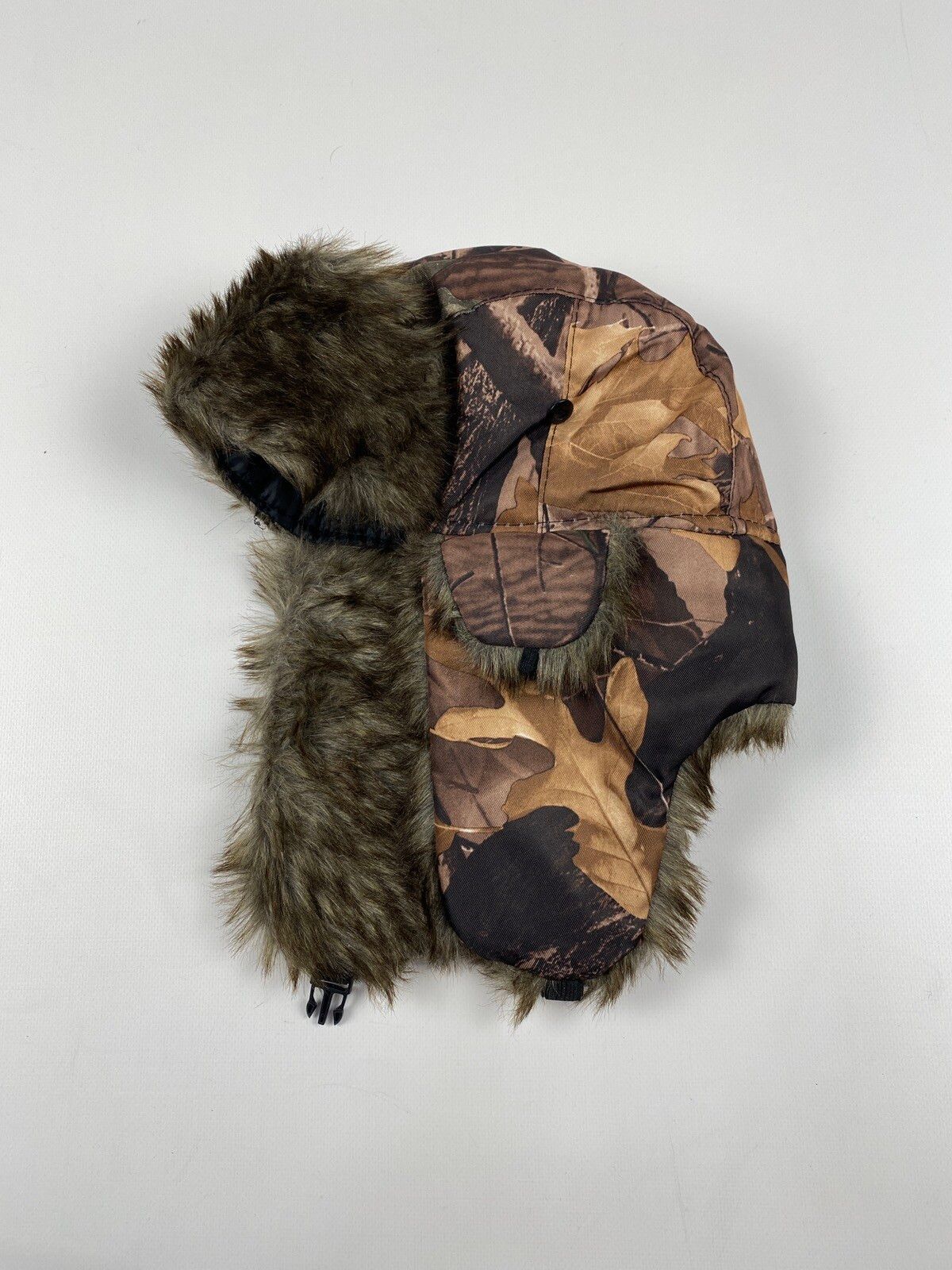 Pre-owned Archival Clothing X Vintage Realtree Ushanka Trapper Hat Y2k Outdoor Cap 90's In Black