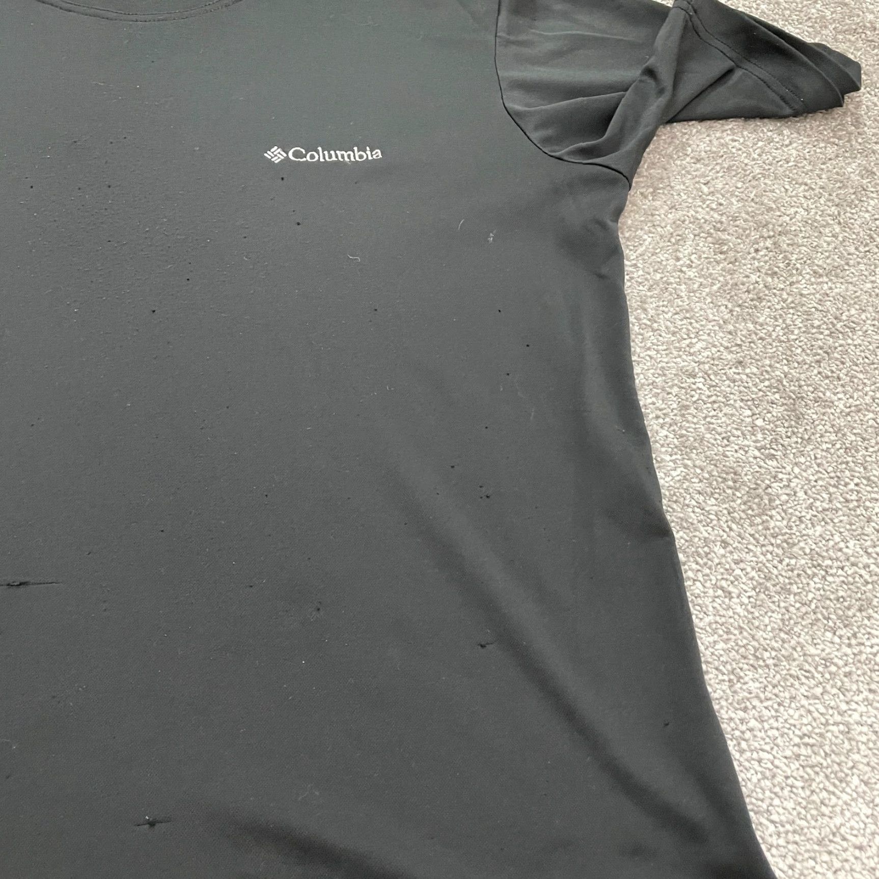 Vintage Columbia Omni Wick T-Shirt Mens Large Black Crew Neck Short Sleeve Active Tee Size US L / EU 52-54 / 3 - 7 Thumbnail