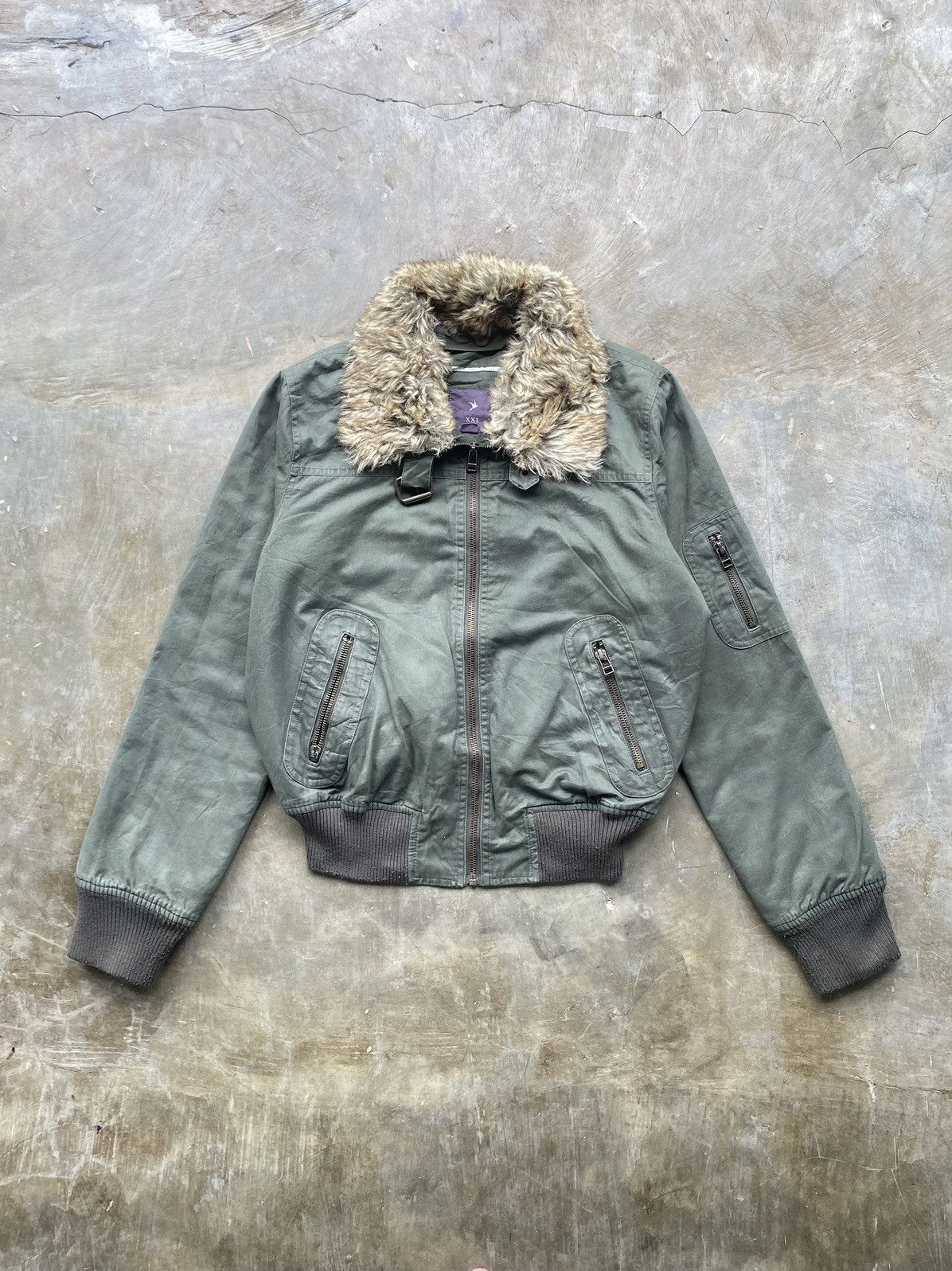 If Six Was Nine × Japanese Brand × Le Grande Bleu (L.G.B.) XXI Bomber with Faux Fur Size US M / EU 48-50 / 2 - 1 Thumbnail