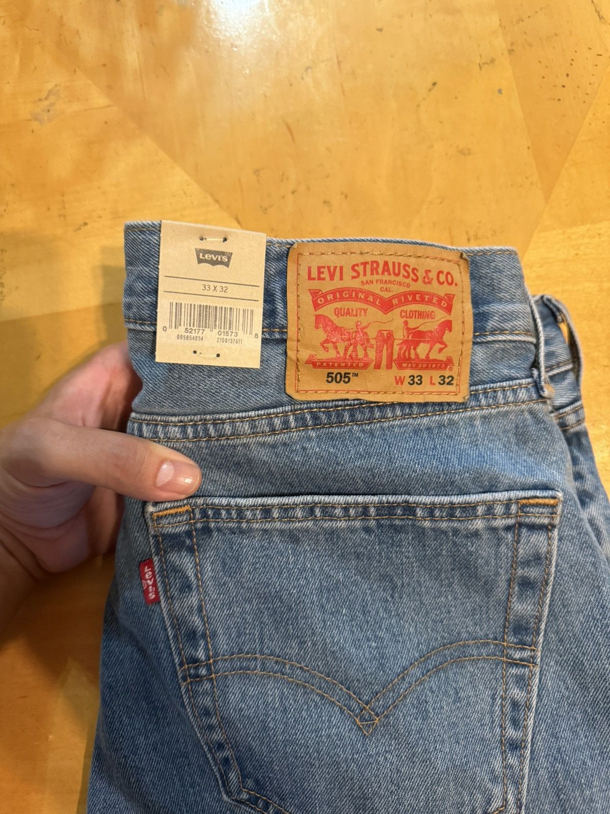 Levi's Levis 505 Mens Denim Jeans Size US 33 - 3 Thumbnail