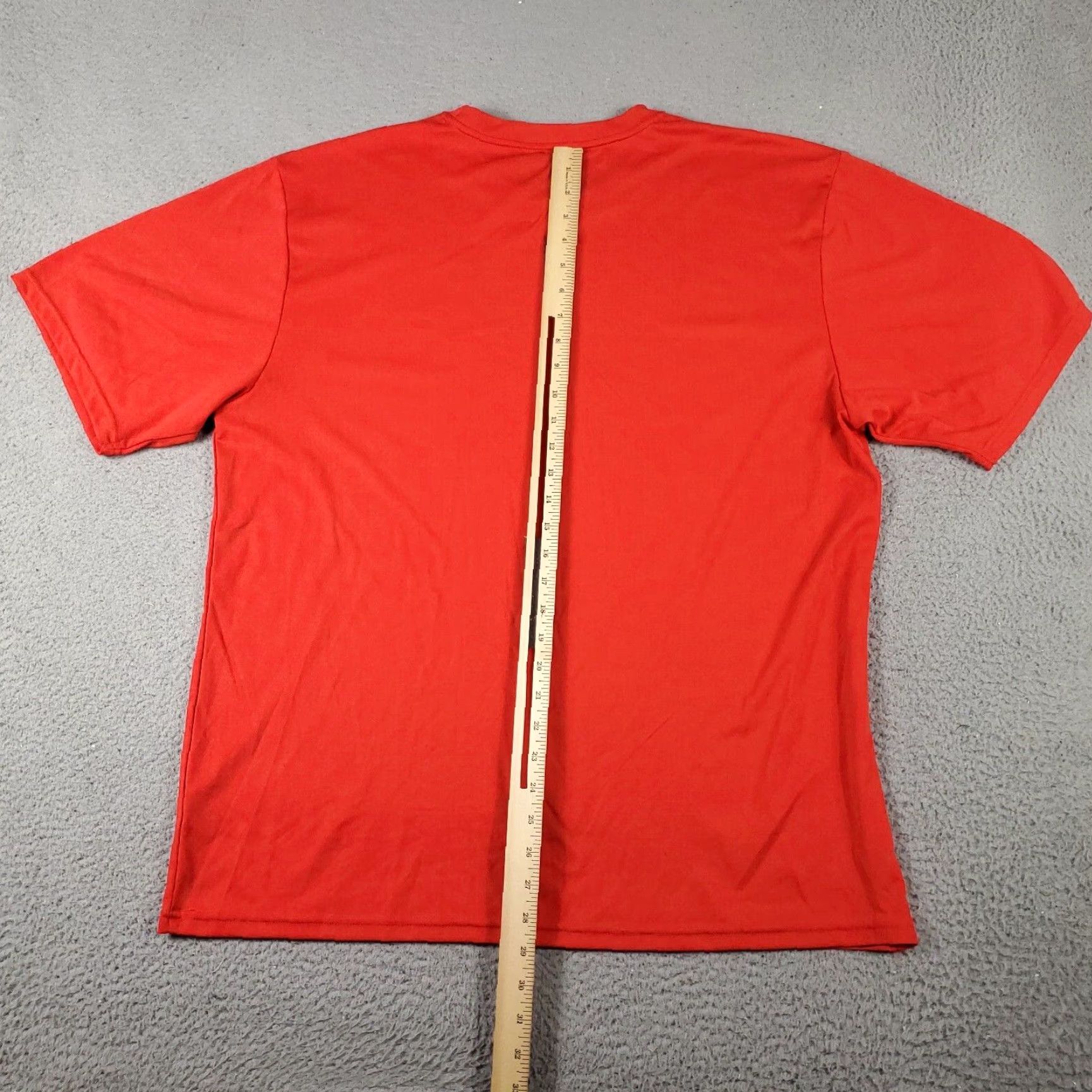 Reebok Reebok T Shirt Mens XL Orange/Red Active Gym Work Out Short Sleeve Pullover Logo Zipper Casual Wear Sports Modern 90s? Size US XL / EU 56 / 4 - 5 Thumbnail