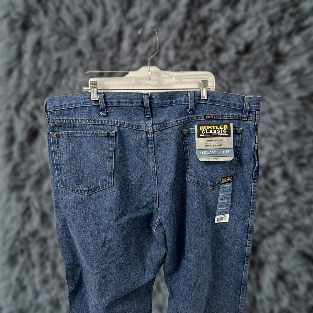 Wrangler Wrangler Rustler Jeans Mens 44x30 Light Wash Relaxed Fit Heavyweight Denim NWT Regular 5-Pocket Size US 44 / EU 60 - 1 Thumbnail