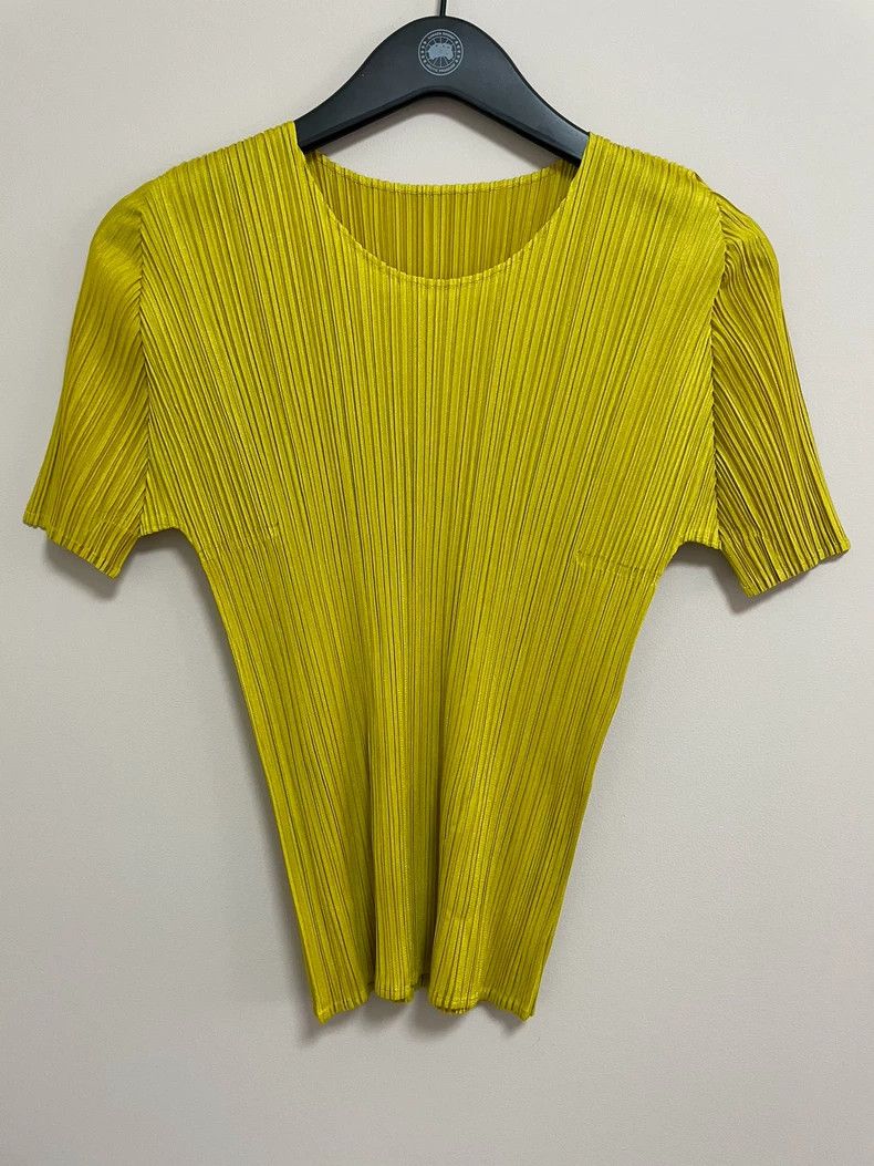Issey Miyake issey miyake size:3 Yellow short-sleeved shirt 2506-Nextar Size XXS / US 00 / IT 34 - 1 Thumbnail