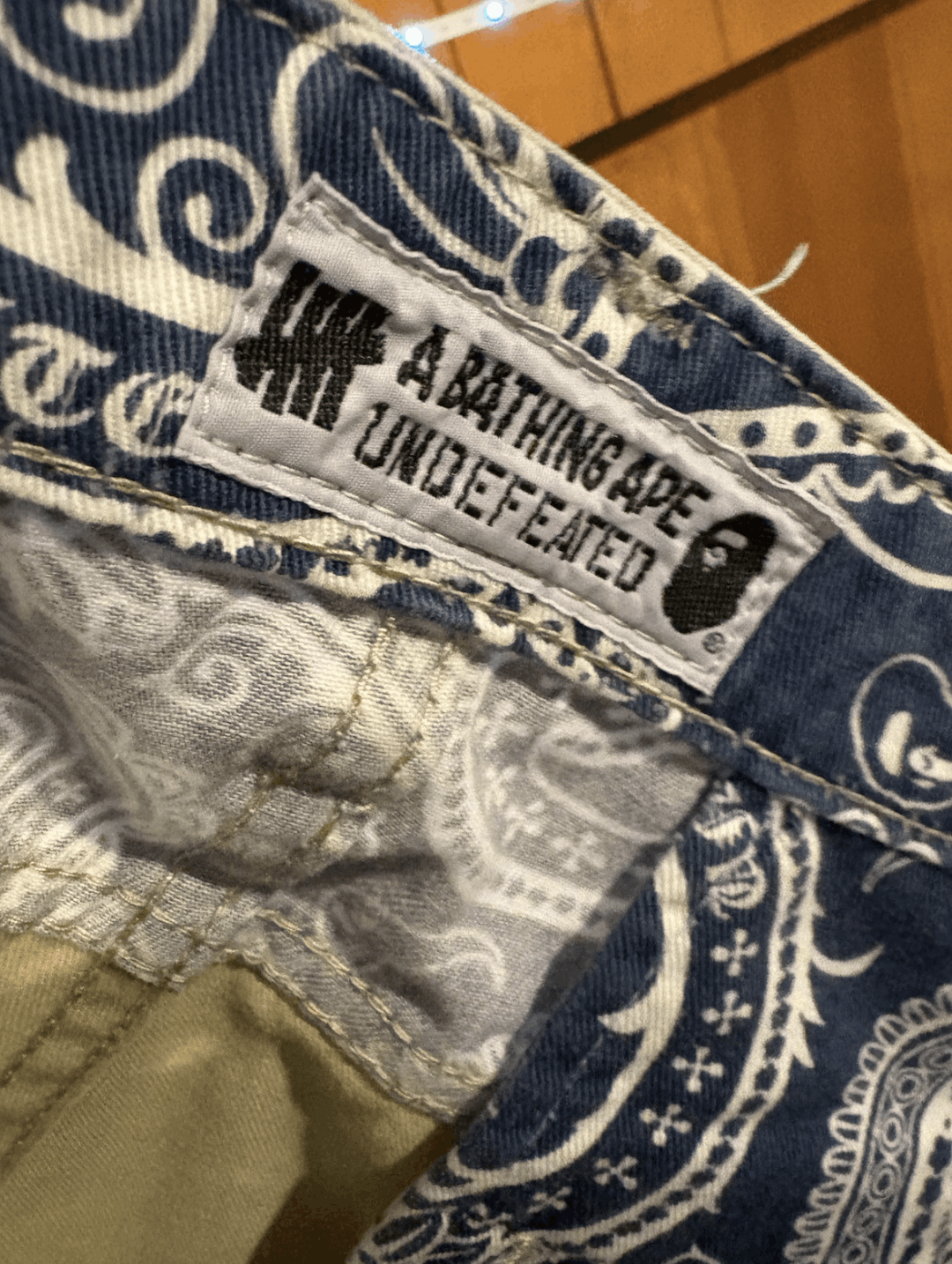 Bape × Undefeated Bape x Undefeated Chinos Khaki Pants Size US 29 - 4 Thumbnail