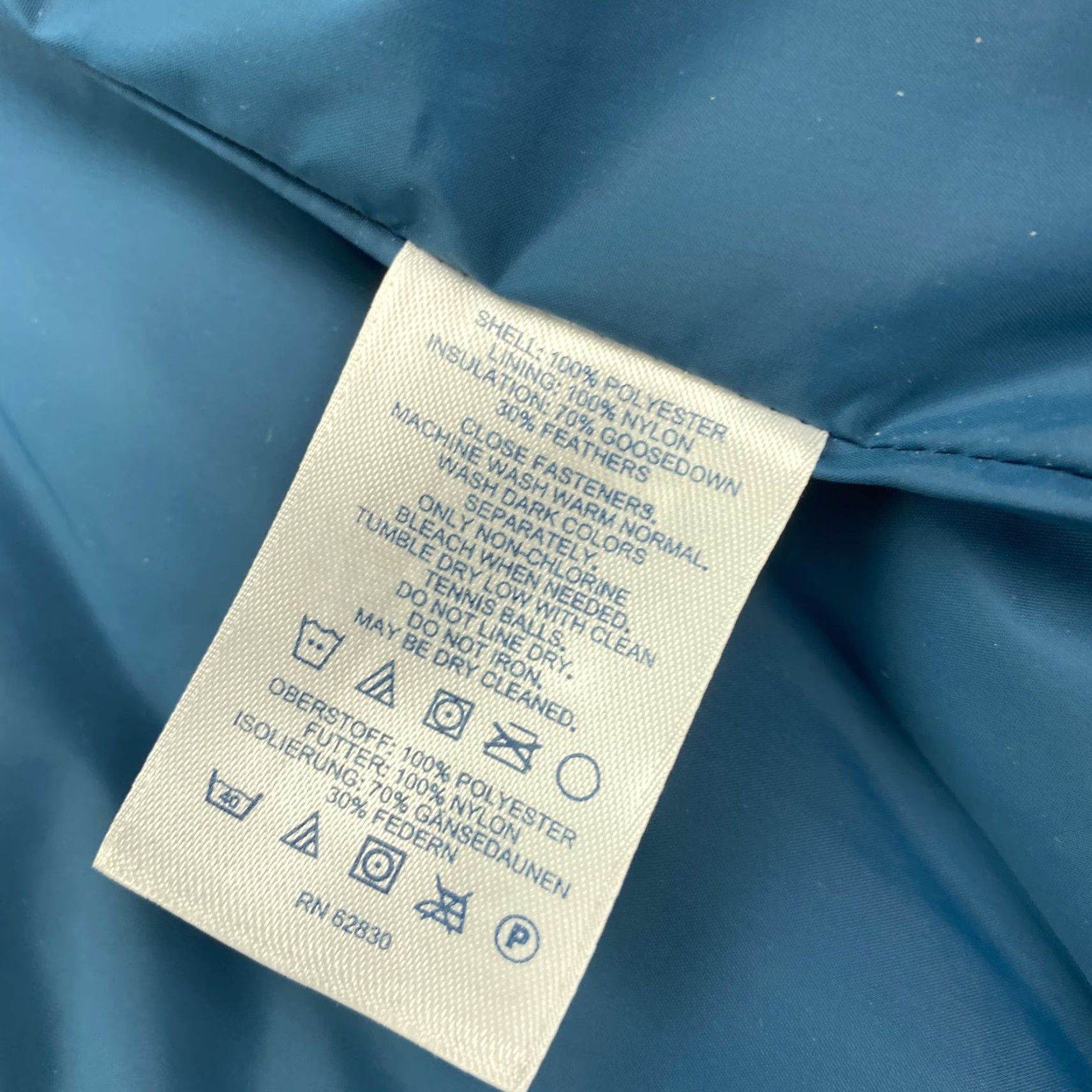 Lands' End Lands End Vest Womens Medium Teal Quilted Goose Down Puffer Insulated Zip Shiny Size M / US 6-8 / IT 42-44 - 7 Thumbnail