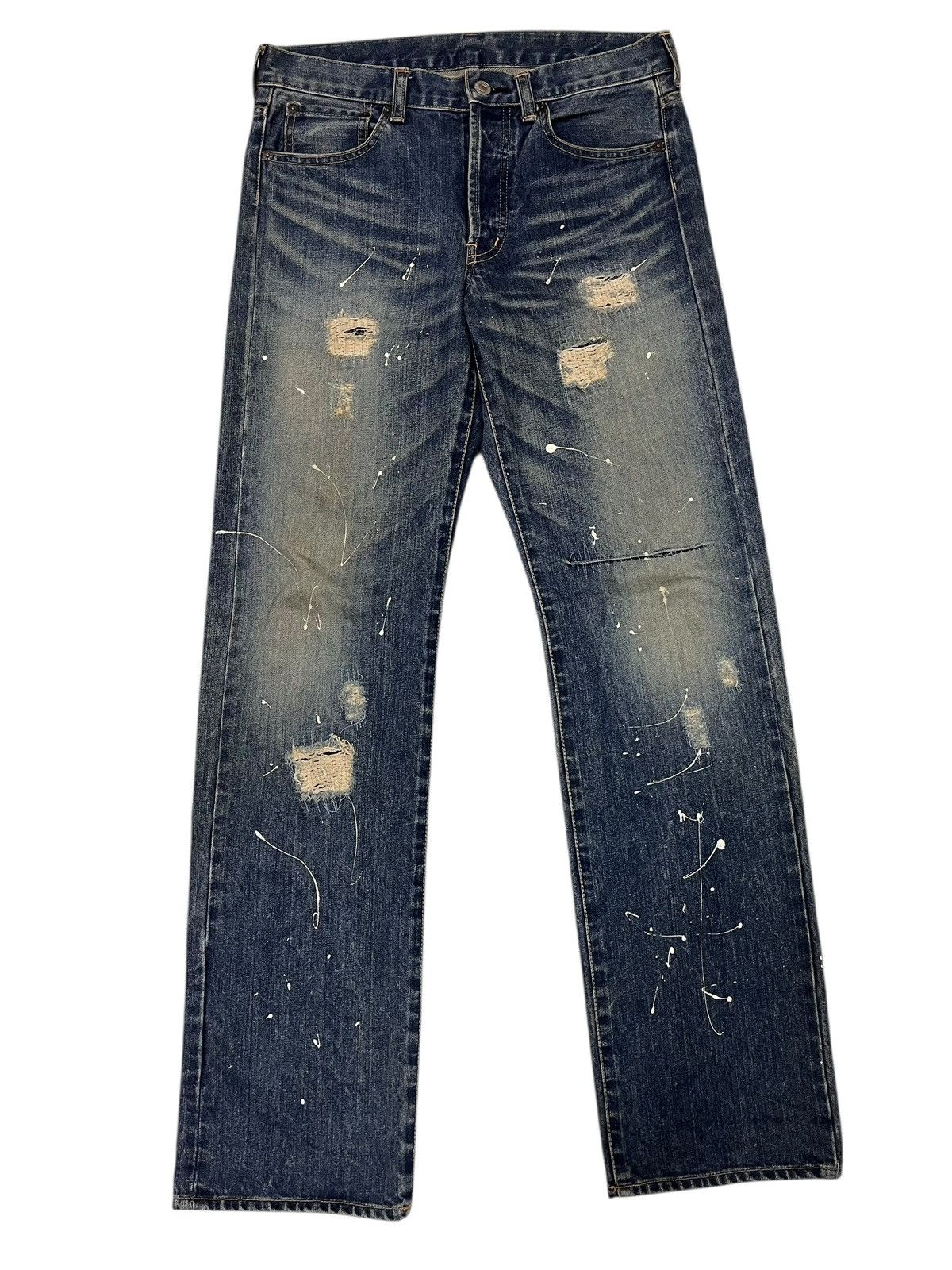 Takeo Kikuchi Japanese Brand Takeo Kikuchi Distressed Painter Jeans Size US 31 - 1 Thumbnail