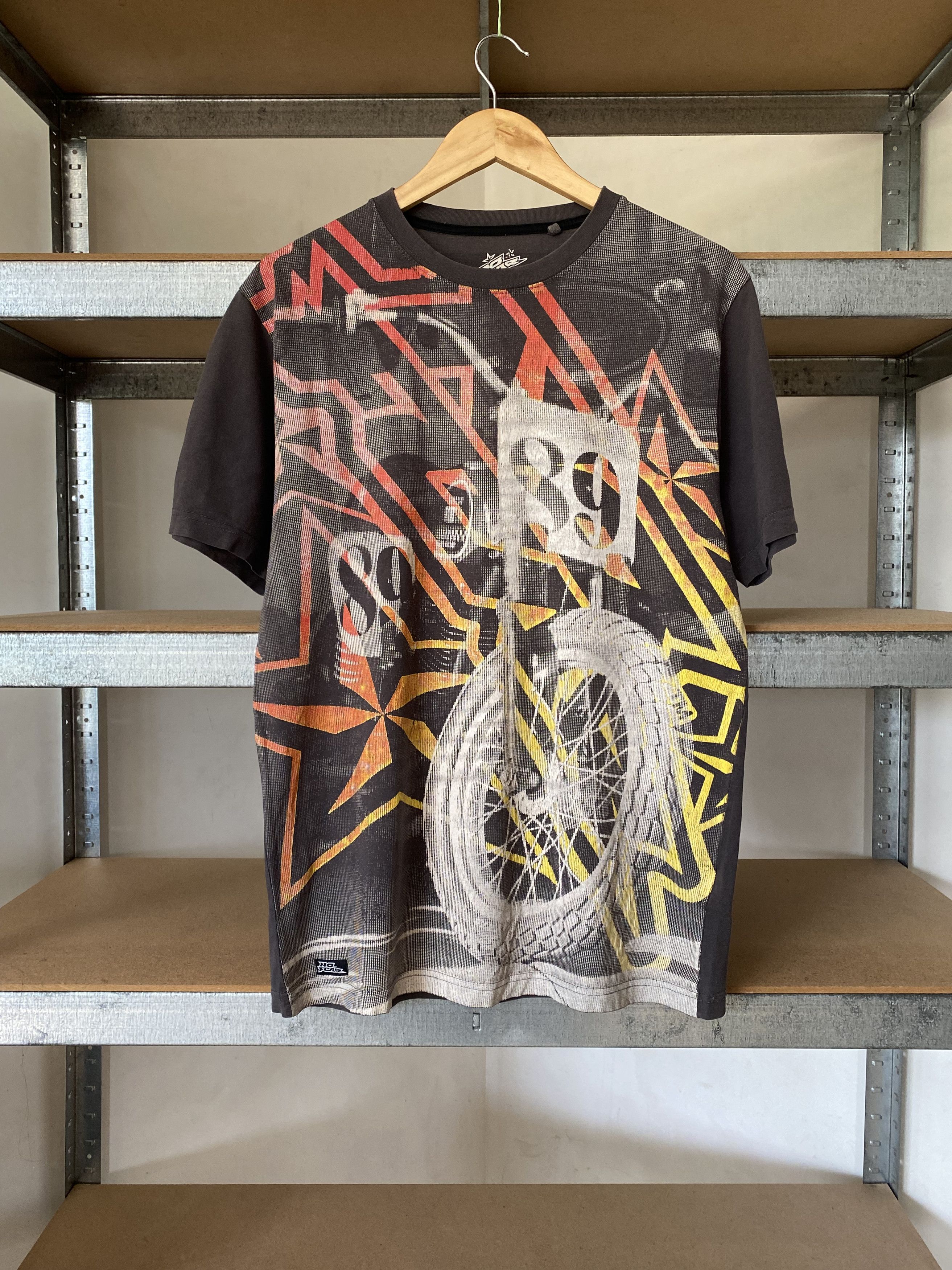 No Fear No Fear Vintage 2000s All Over Print Moto T-shirt Size US M / EU 48-50 / 2 - 1 Thumbnail