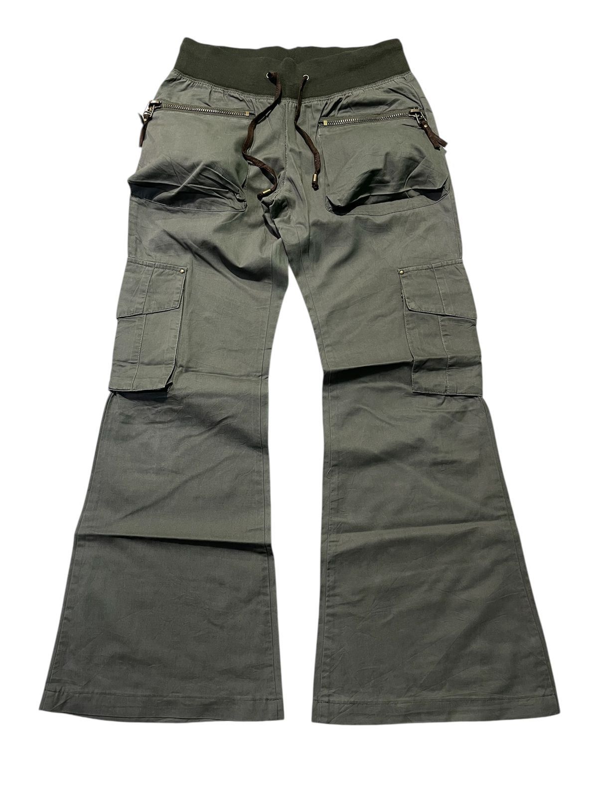archive goa flared cargo pants ゴア G.O.A Military Suspender Flared Cargo Pants – Paroxa Studios