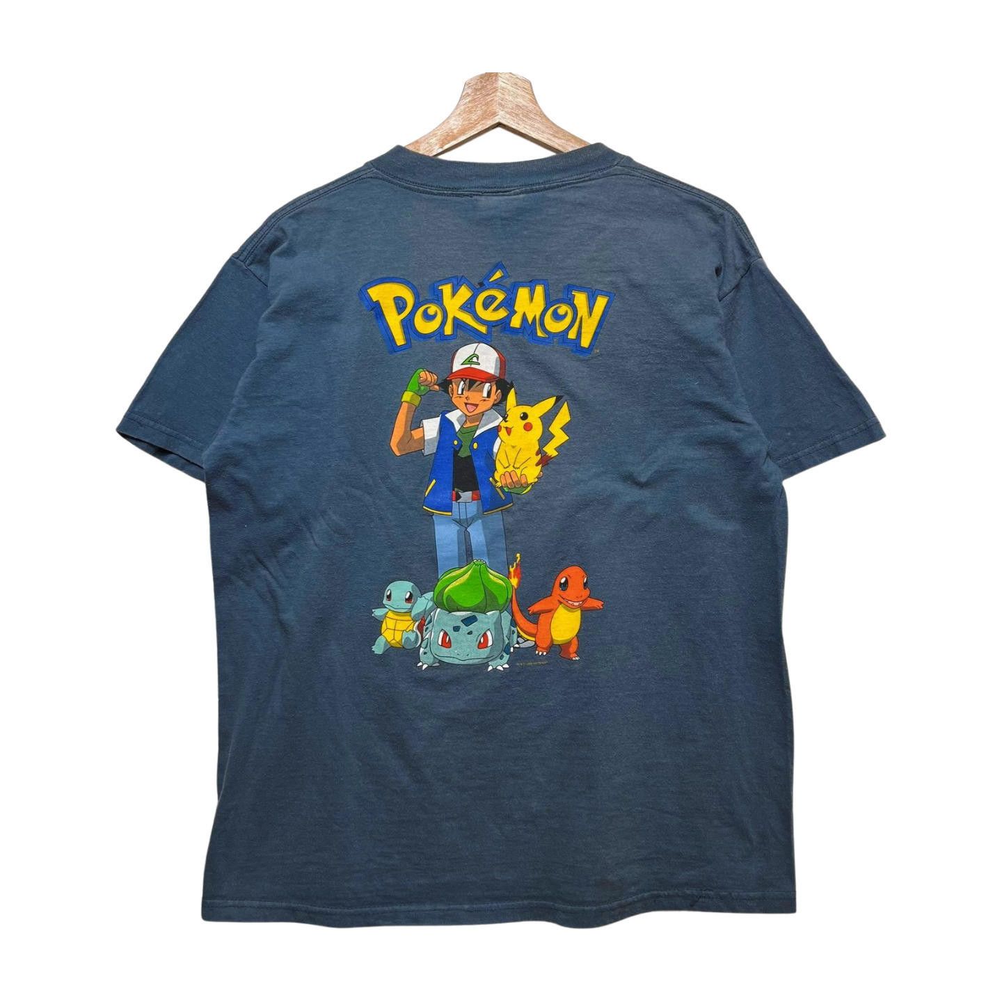Nintendo × Vintage Vintage 1999 Pokemon T-shirt YOUTH L Ash and Pikachu Size US L / EU 52-54 / 3 - 1 Thumbnail