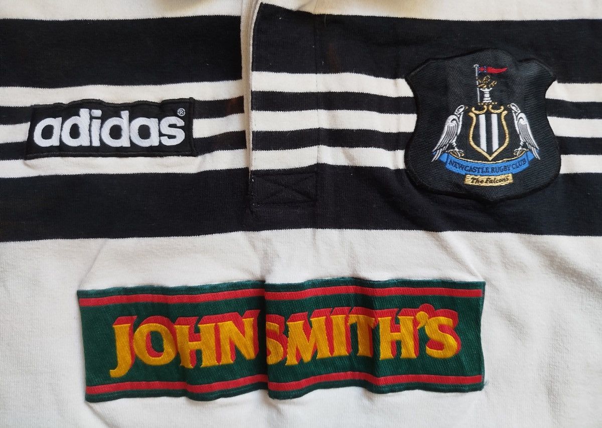 Adidas Newcastle Falcons Adidas 1996/1997 vintage rugby shirt Size US XL / EU 56 / 4 - 4 Thumbnail