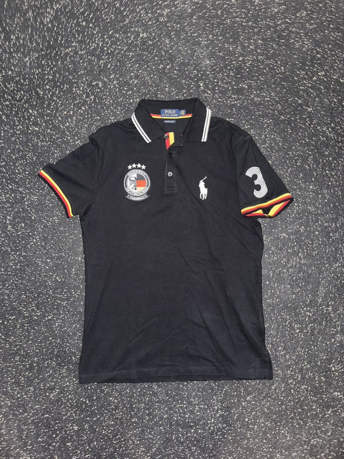 Polo Ralph Lauren × Vintage VINTAGE Polo Ralph Lauren Germany #3 Polo Black Size US M / EU 48-50 / 2 - 1 Thumbnail