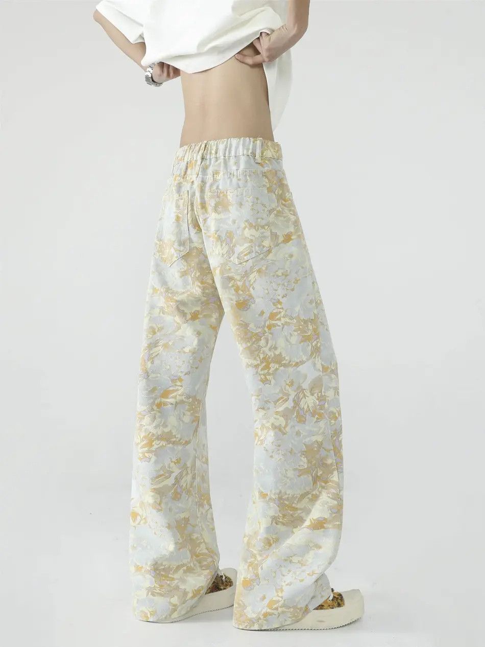 Japanese Brand × Jean Retro micro flared casual printed jeans Size US 32 / EU 48 - 5 Thumbnail