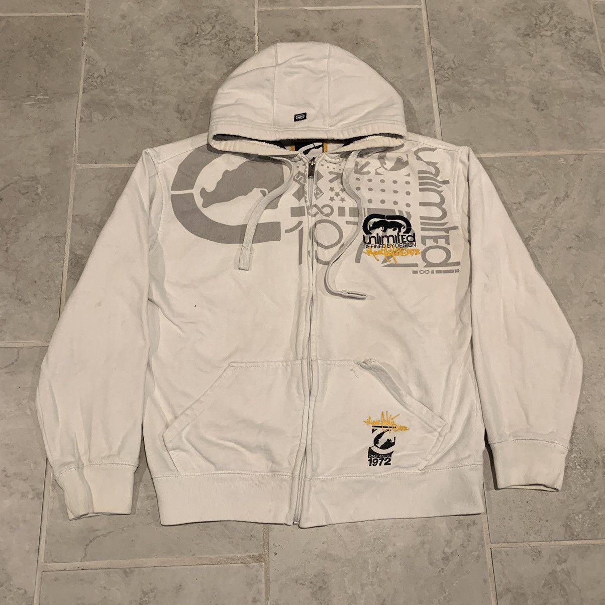 Archival Clothing Vintage y2k Ecko Unltd. Classic rhino logo zip up ...