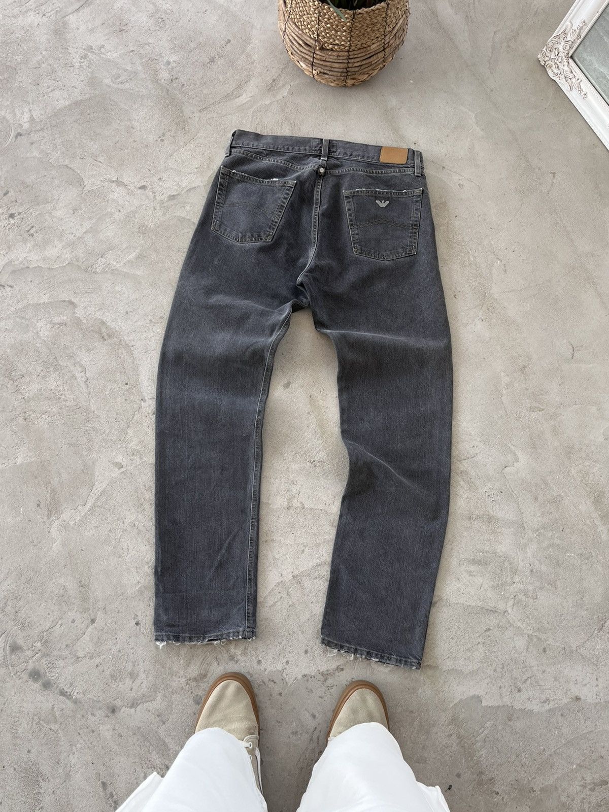 Armani Vintage Armani Jeans Distressed Y2K Italian Denim luxury sk8 Size US 34 / EU 50 - 2 Thumbnail