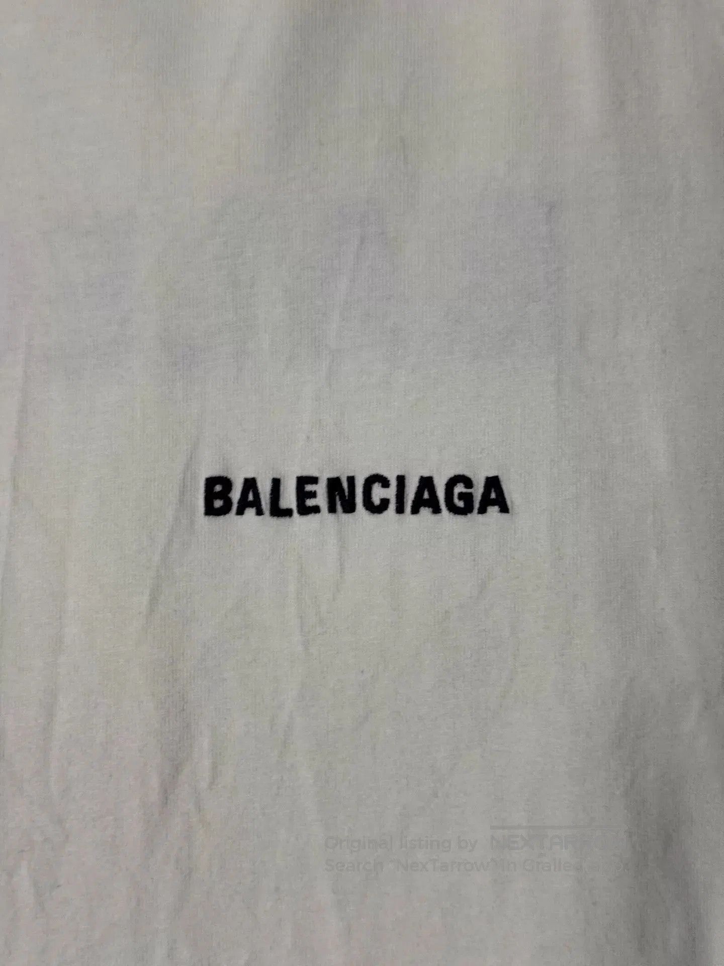 Balenciaga White Short-Sleeve Crewneck T-Shirt. Size US M / EU 48-50 / 2 - 2 Thumbnail