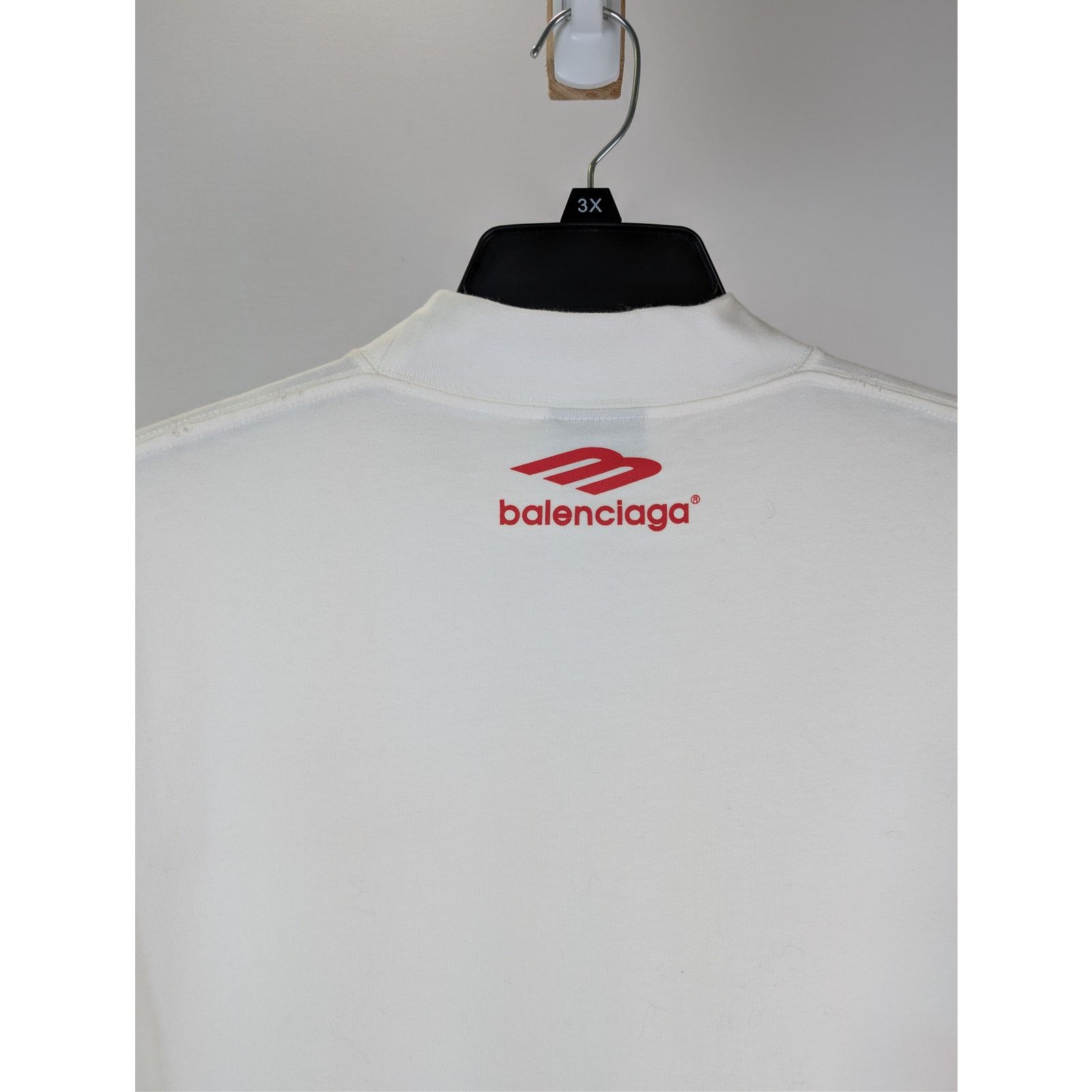 Balenciaga o1rshd1 Top League Vintage Jersey Short Sleeve T-Shirt White Size US M / EU 48-50 / 2 - 13 Thumbnail