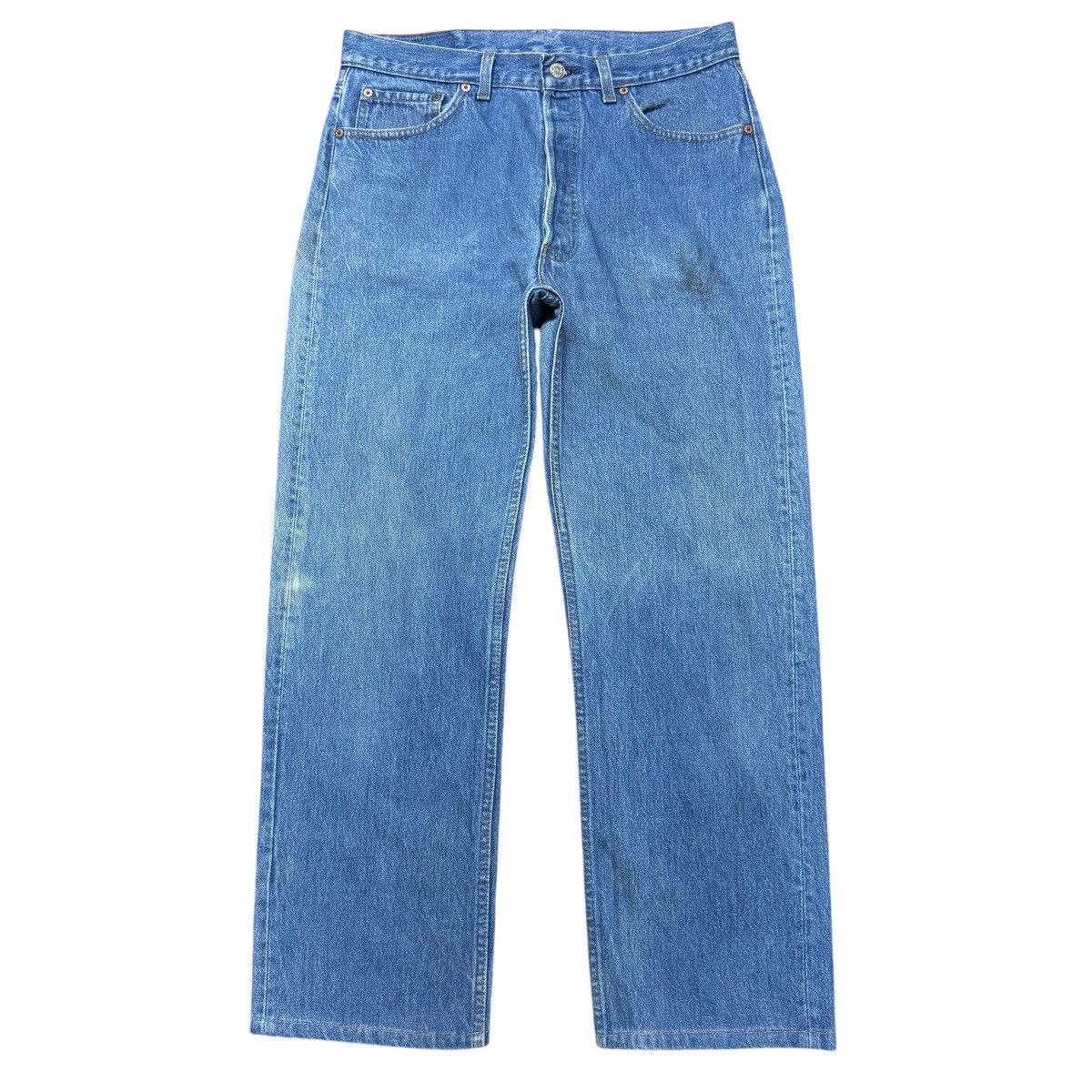 Levi's Vintage 90s Levis 501 Light Wash Jeans Size US 33 - 1 Thumbnail