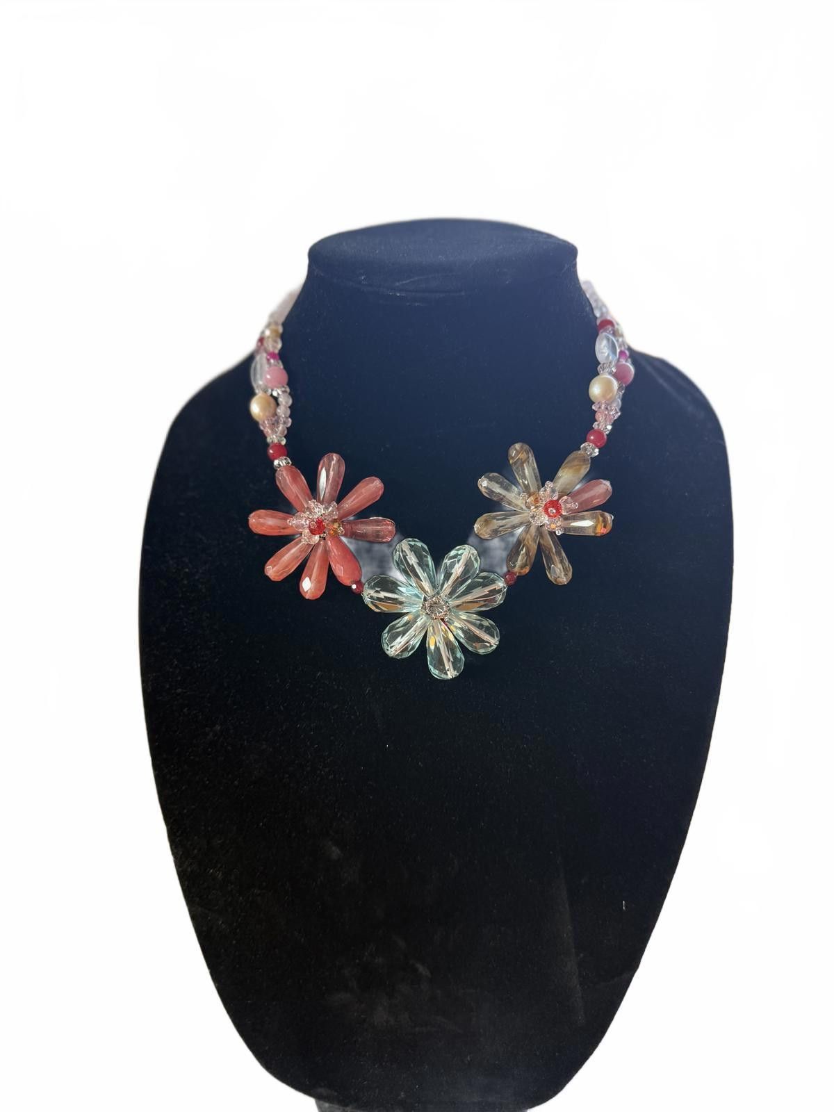Handmade Nakamoi Statement Floral Necklace Size ONE SIZE - 1 Thumbnail