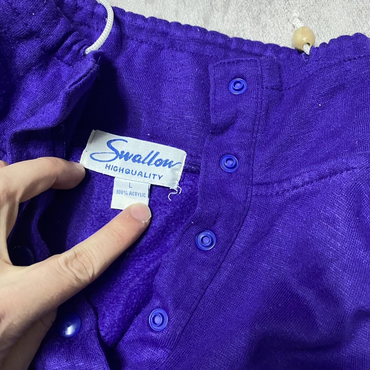 Other 80s purple and yellow embroidered tennis sweatshirt Size US L / EU 52-54 / 3 - 3 Thumbnail