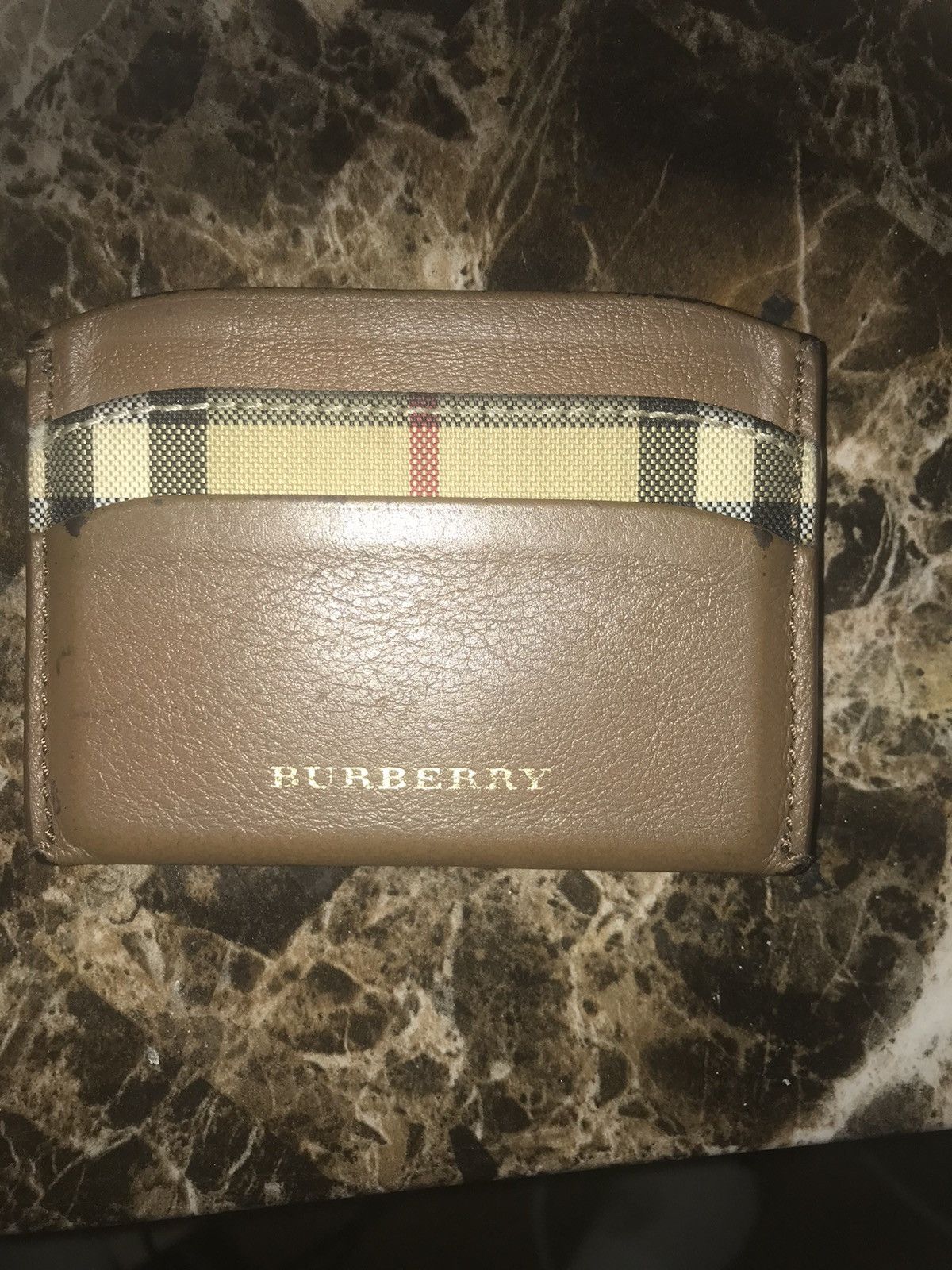 image of Burberry Cardholder Wallet in Brown, Men's