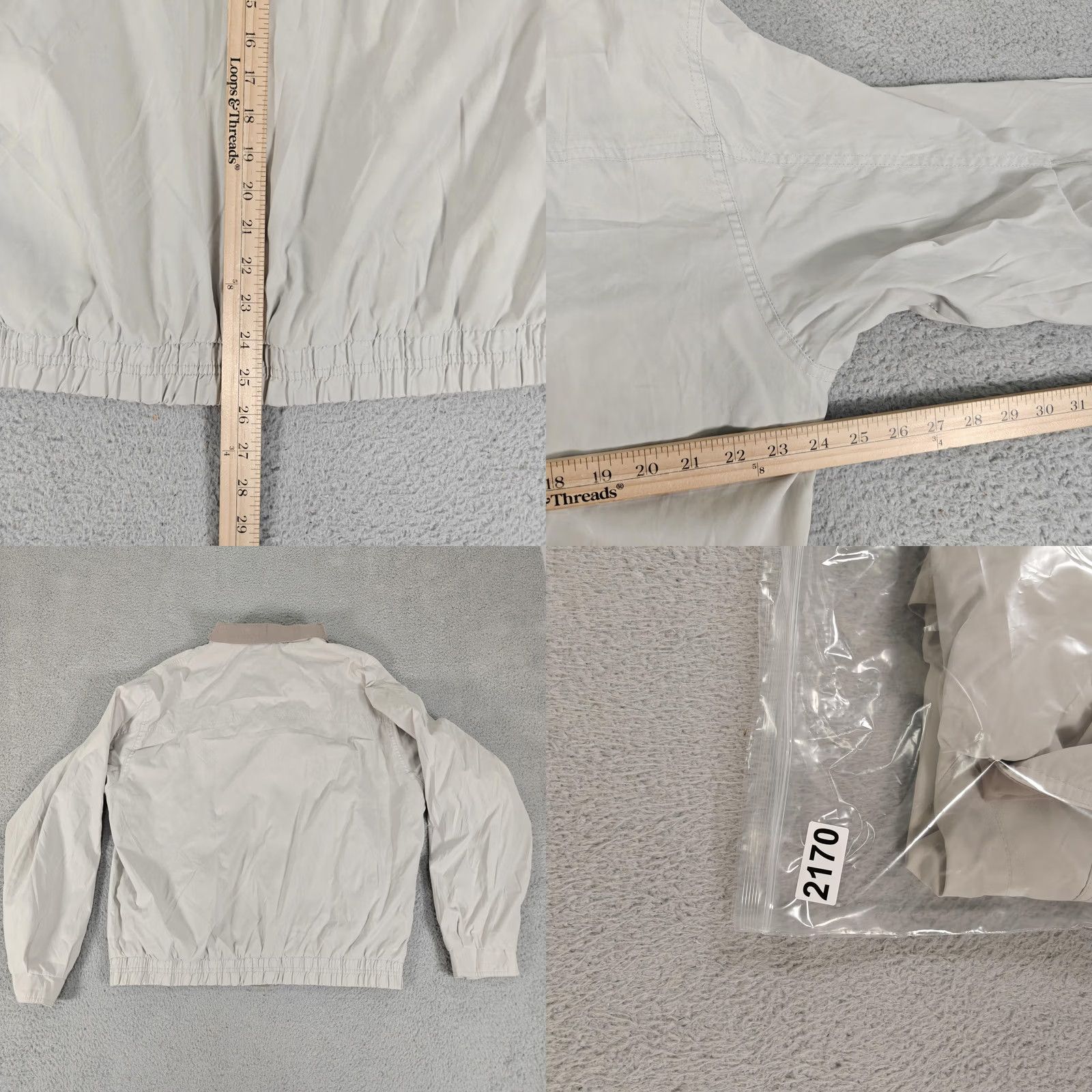 Members Only Members Only Jacket Mens Large Microfiber Full Zip Windbreaker Coat Pockets Beige Regular Size US L / EU 52-54 / 3 - 9 Thumbnail