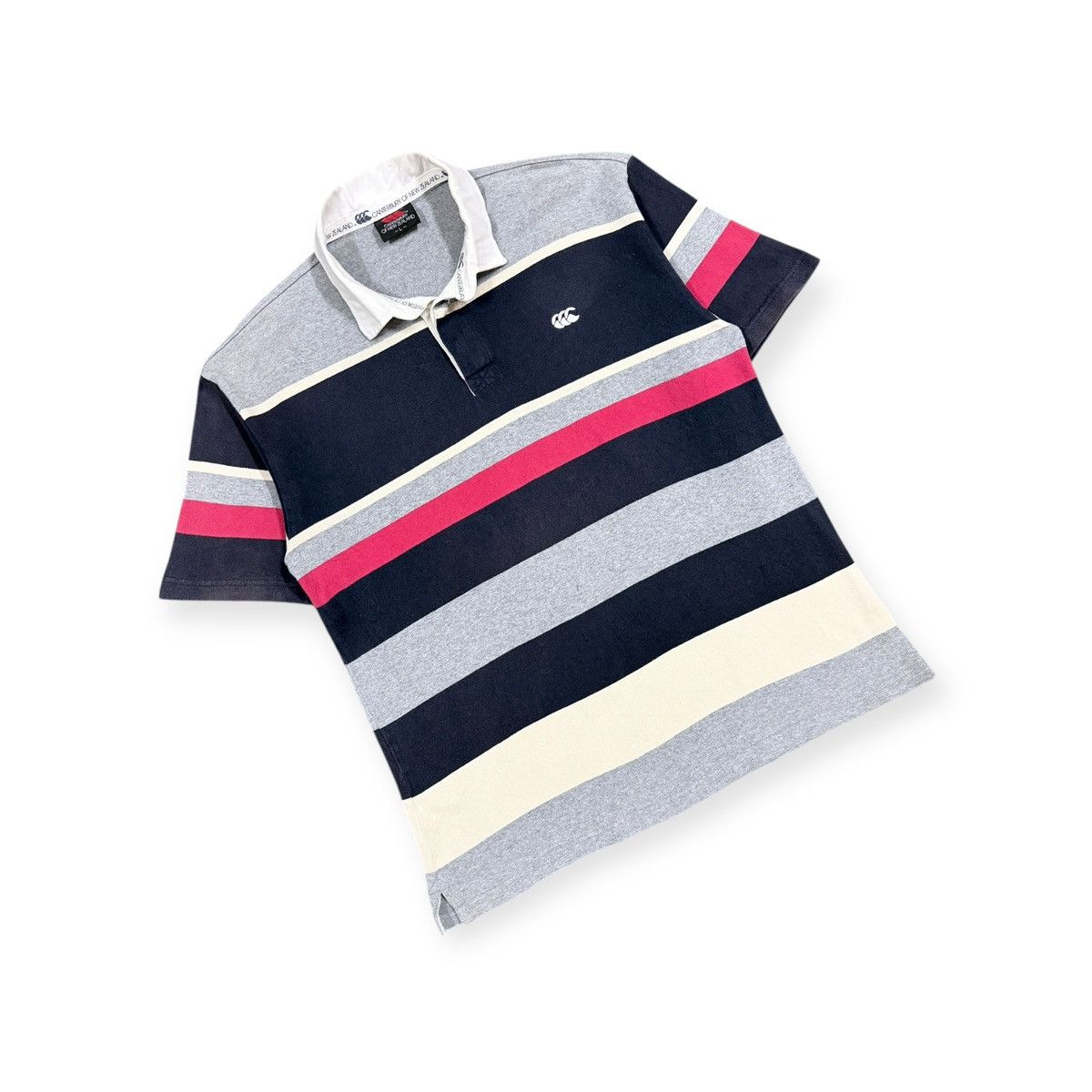 Canterbury of New Zealand Vtg 🔥Canterburry Of New Zealand Polo Rugby Striped Size US L / EU 52-54 / 3 - 5 Thumbnail