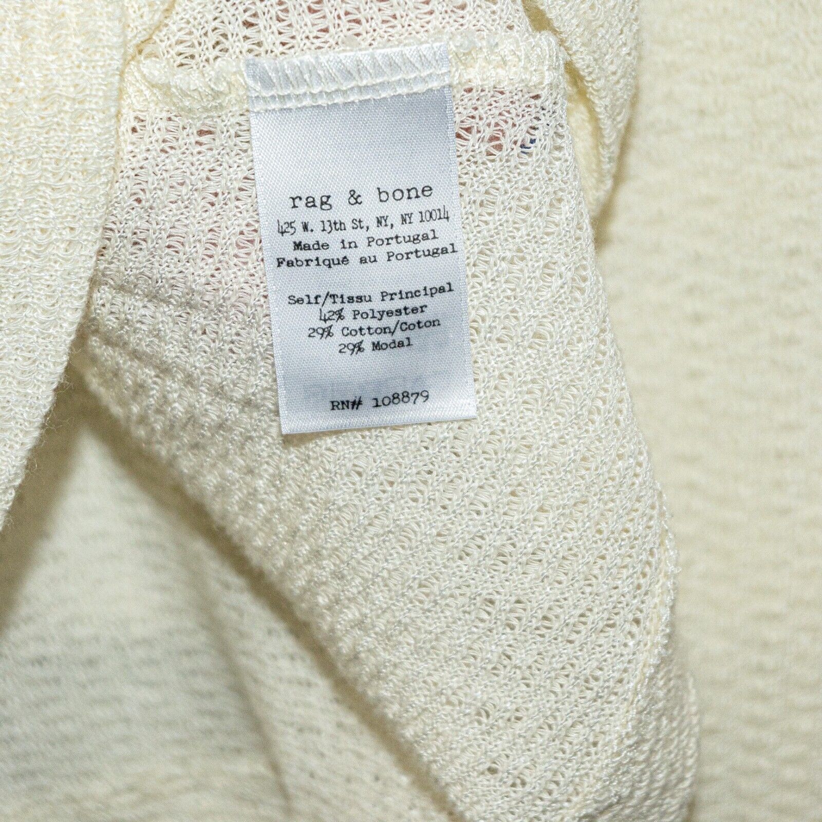 Rag & Bone Rag & Bone NY light beige open knit Crew Pullover Size Small Size S / US 4 / IT 40 - 6 Thumbnail