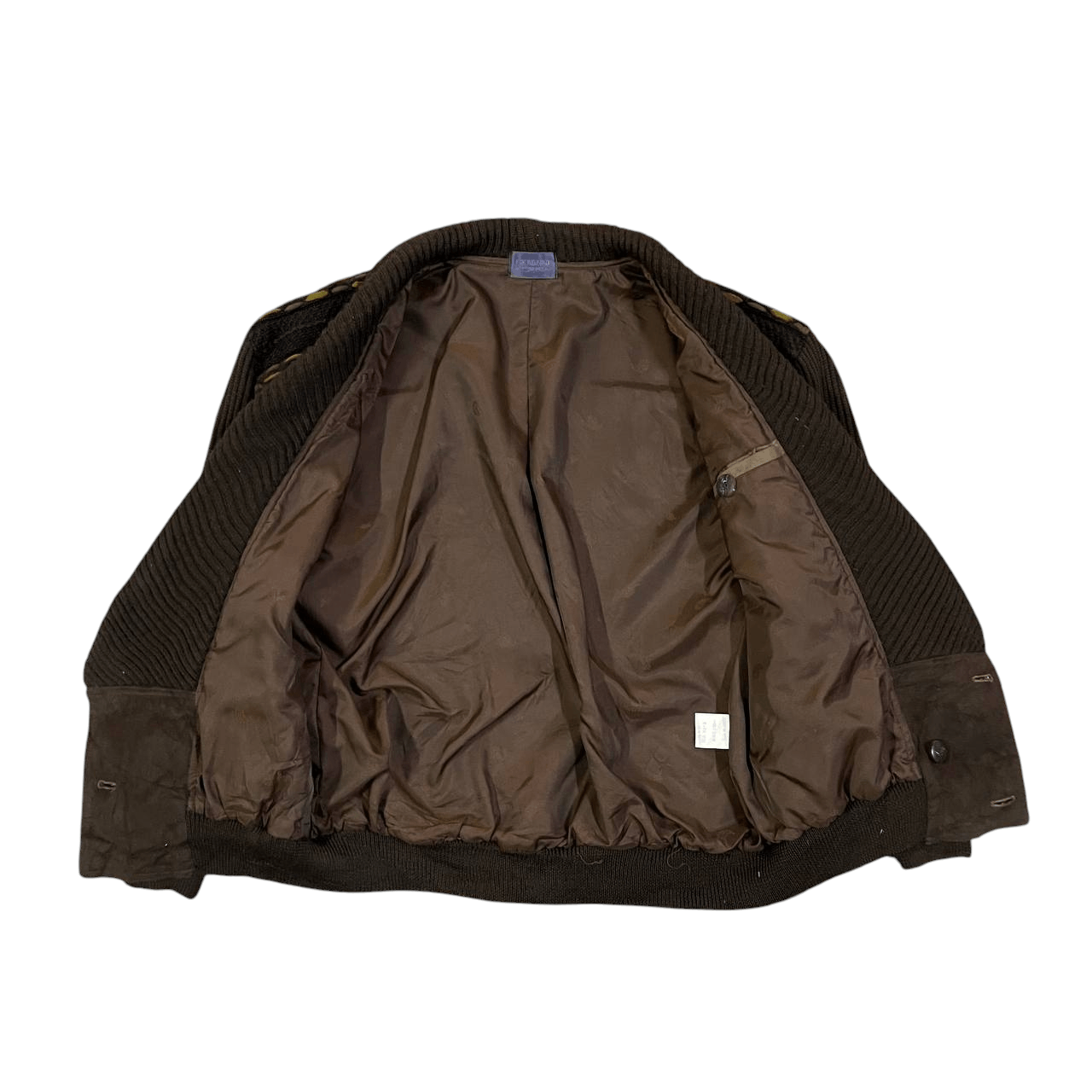 Issey Miyake Vintage Giovanni Uomo Wool Knit Bomber Jacket Issey Style Size US M / EU 48-50 / 2 - 6 Thumbnail