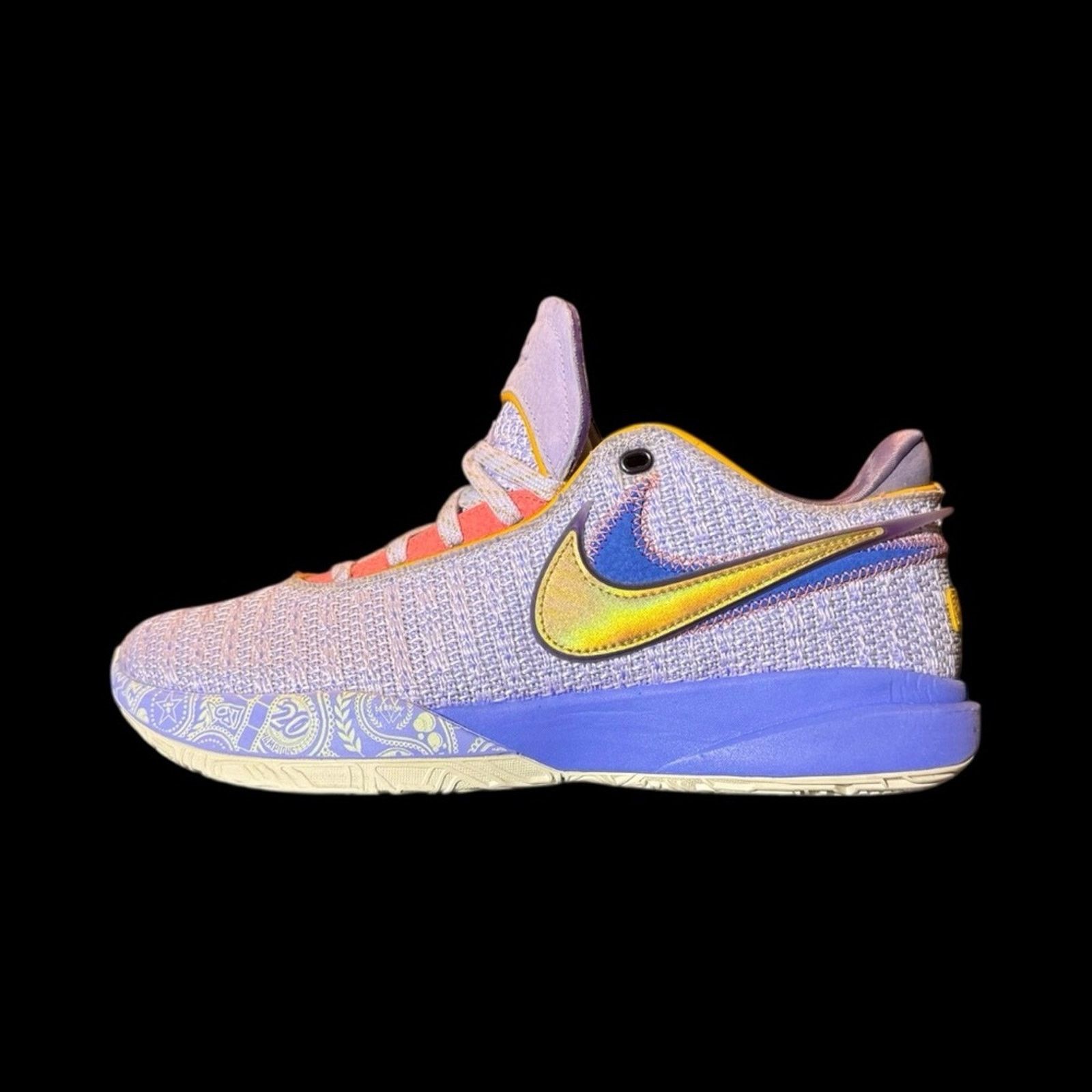 Nike Nike Lebron 20 Purple and Gold Voilet Frost Size US 9.5 / EU 42-43 - 1 Thumbnail