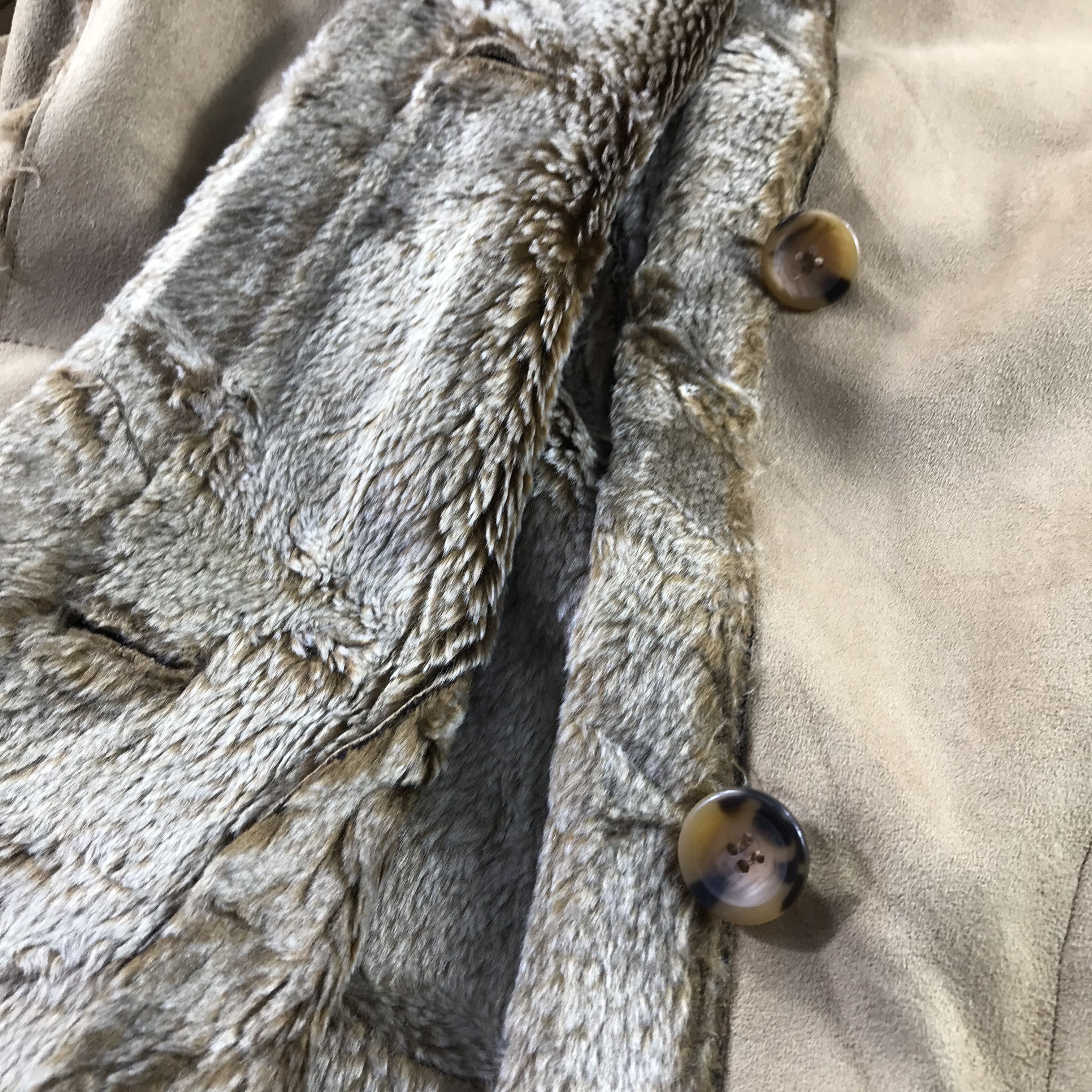 Japanese Brand Faux Suede Jacket Size S Brown Sherpa Lined Button Up Pocket Size US S / EU 44-46 / 1 - 7 Thumbnail