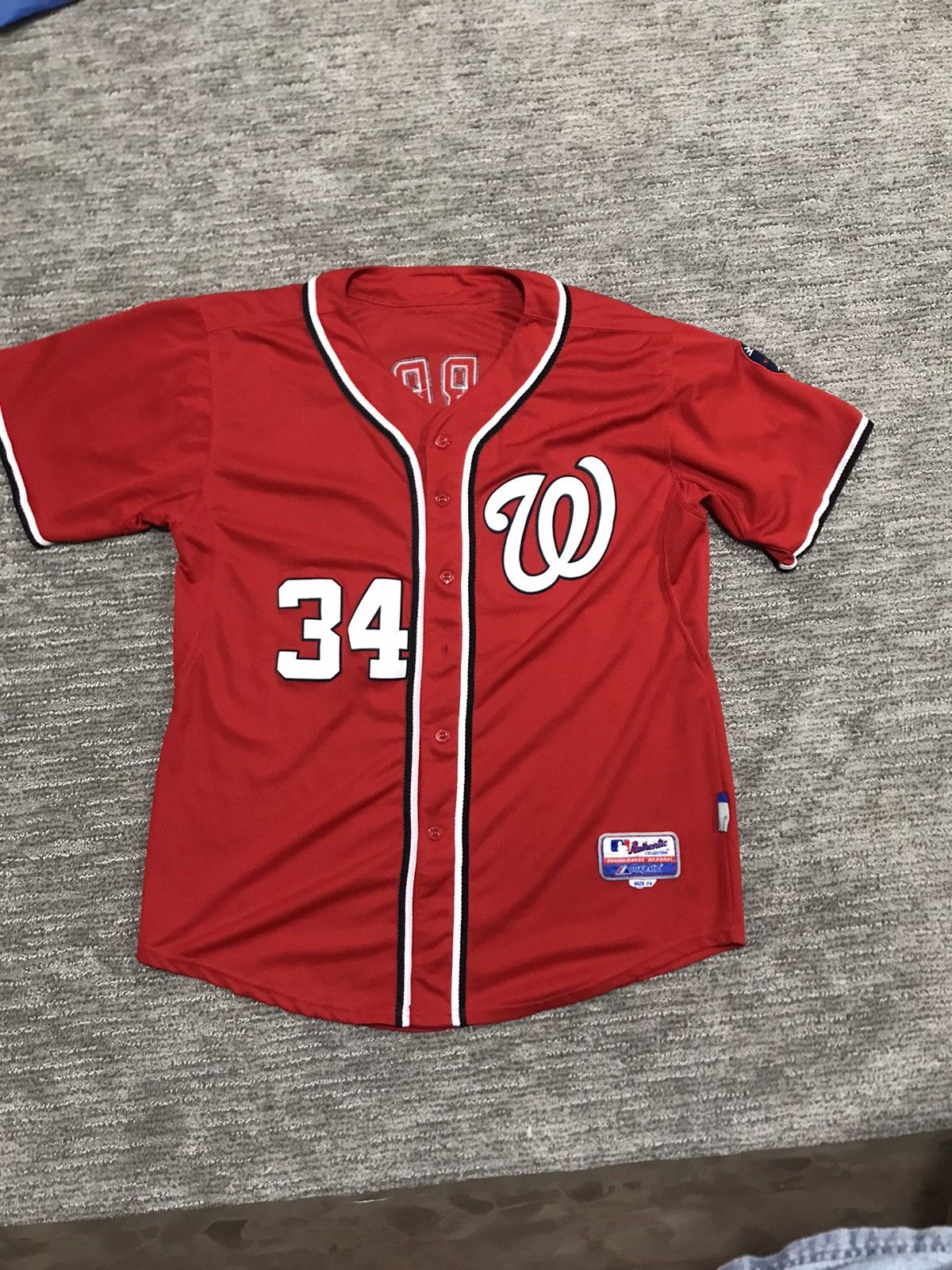 MLB × Vintage #34 HARPER WASHINGTON METS Size US L / EU 52-54 / 3 - 2 Thumbnail
