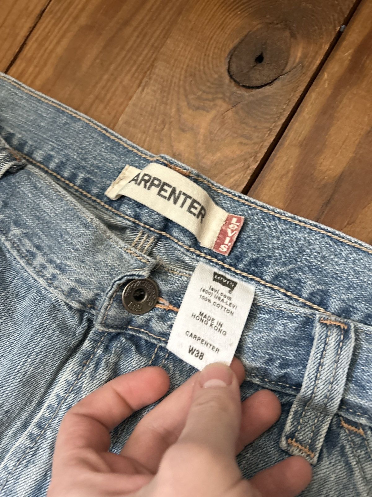 Levi's × Vintage Vintage Y2K Levi’s Baggy Blue Denim Jean Shorts Size US 38 / EU 54 - 3 Thumbnail
