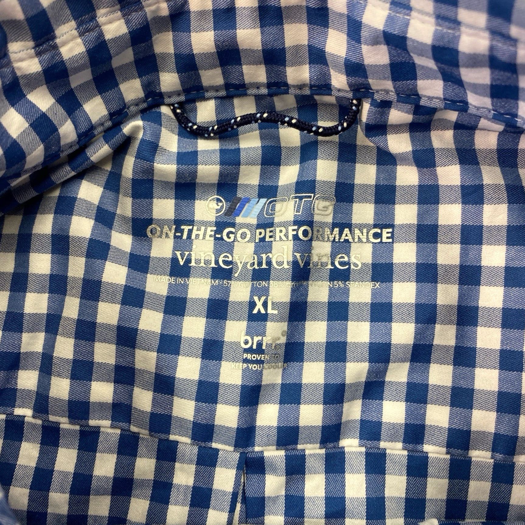 Vineyard Vines Vineyard Vines Shirt Mens XL Blue On The Go OTG Performance Beach Preppy Size US XL / EU 56 / 4 - 2 Thumbnail