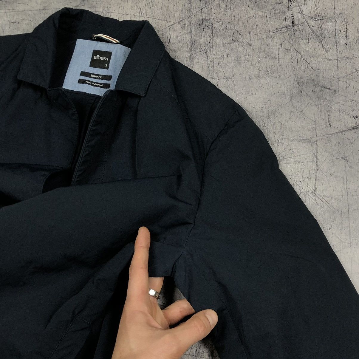 Albam Vintage Albam Nylon Ripstop Navy Casual Blazer Jacket chore Size US M / EU 48-50 / 2 - 12 Thumbnail