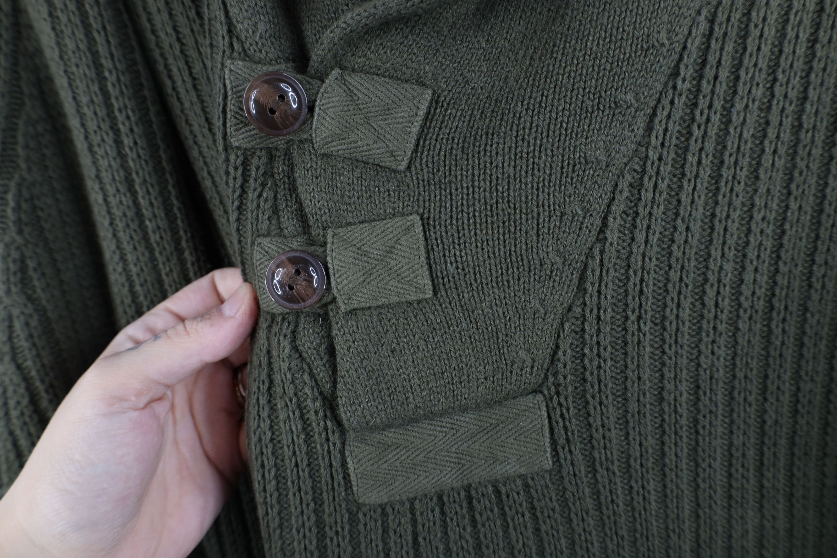 Duluth Trading Company Duluth Trading Co Ribbed Knit High Neck Military Sweater Size US XXL / EU 58 / 5 - 4 Thumbnail